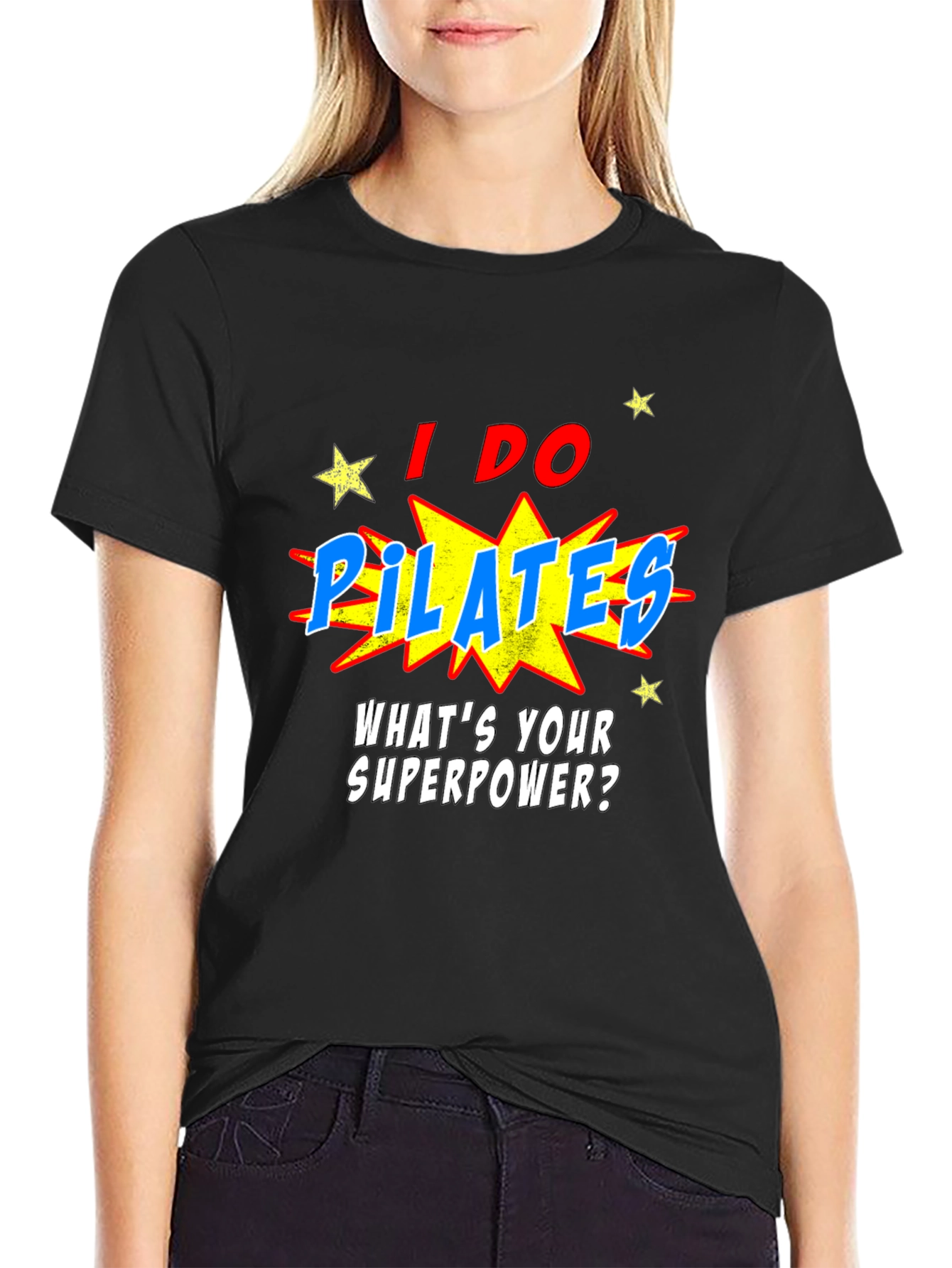 Pilates Superpower T-Shirt: Funny Fitness Tee