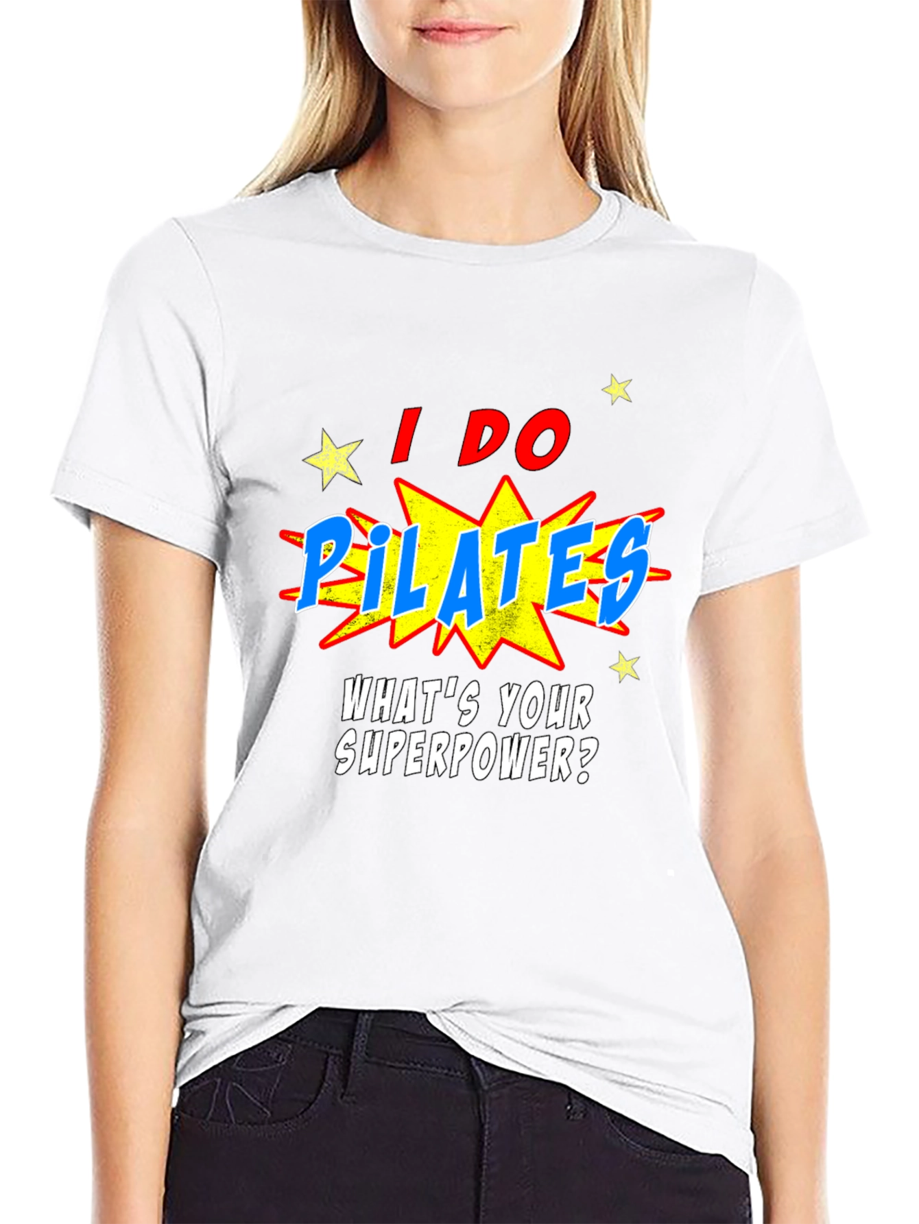 Pilates Superpower T-Shirt: Funny Fitness Tee