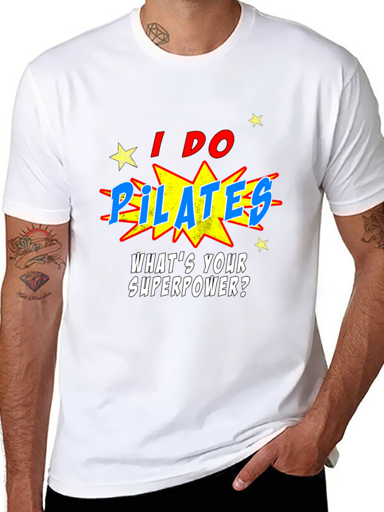 Pilates Superpower T-Shirt: Funny Fitness Tee