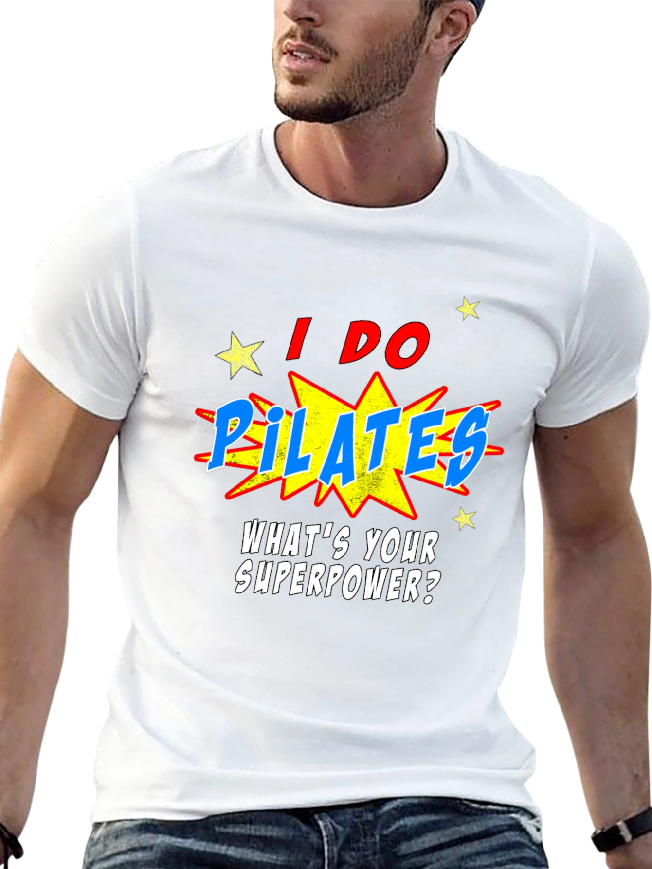 Pilates Superpower T-Shirt: Funny Fitness Tee