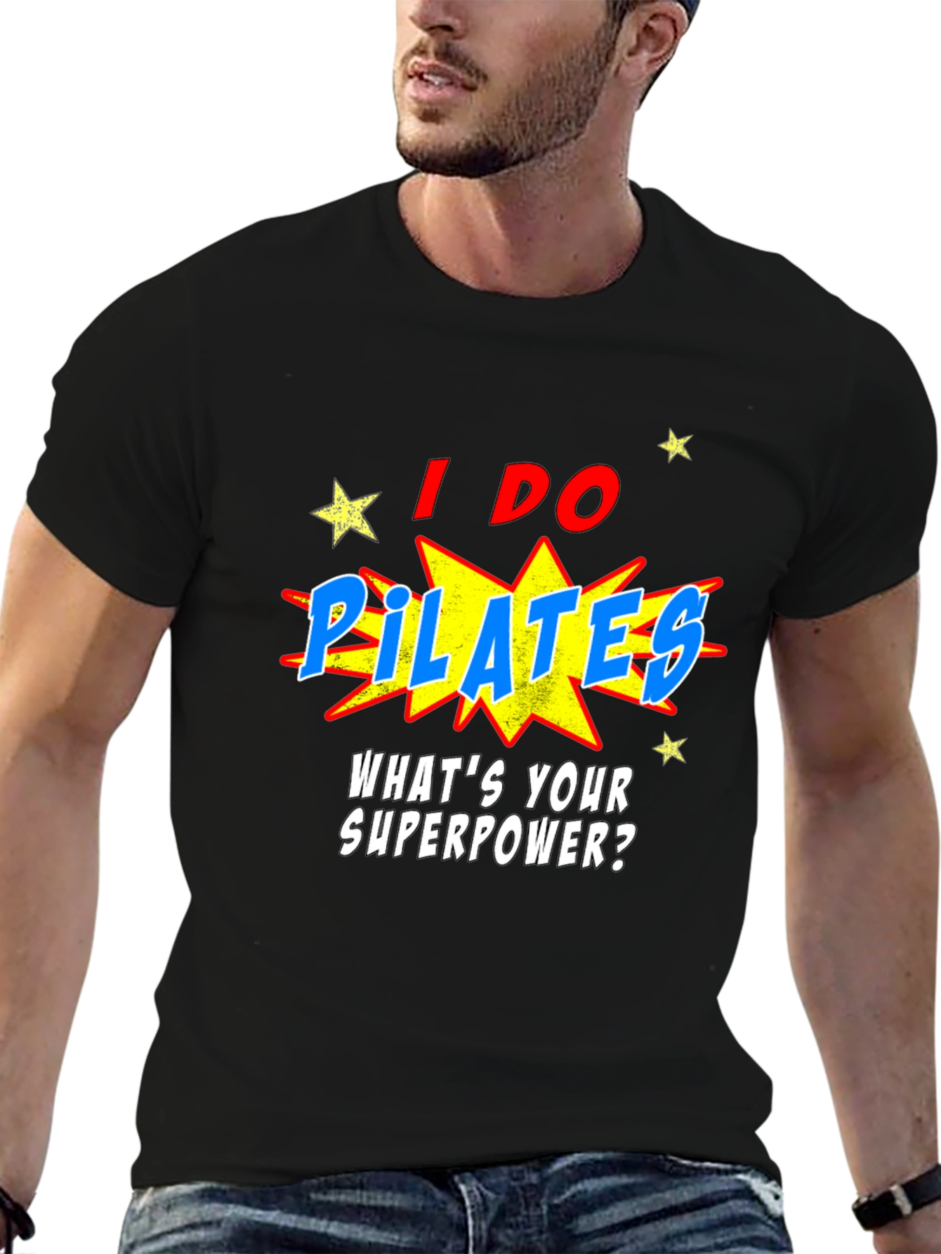 Pilates Superpower T-Shirt: Funny Fitness Tee