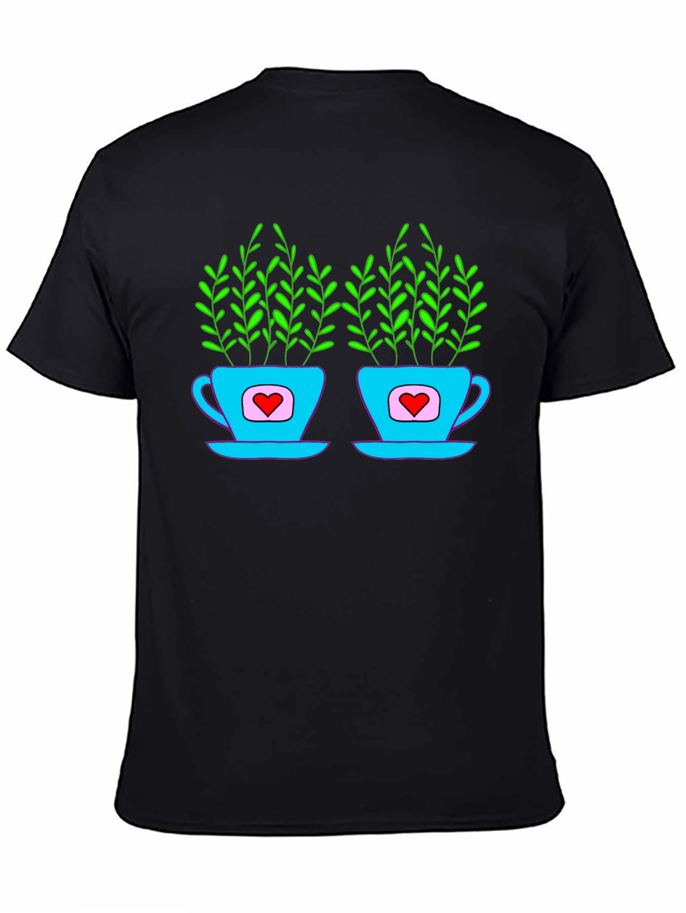 Heart Tea Cups T-Shirt