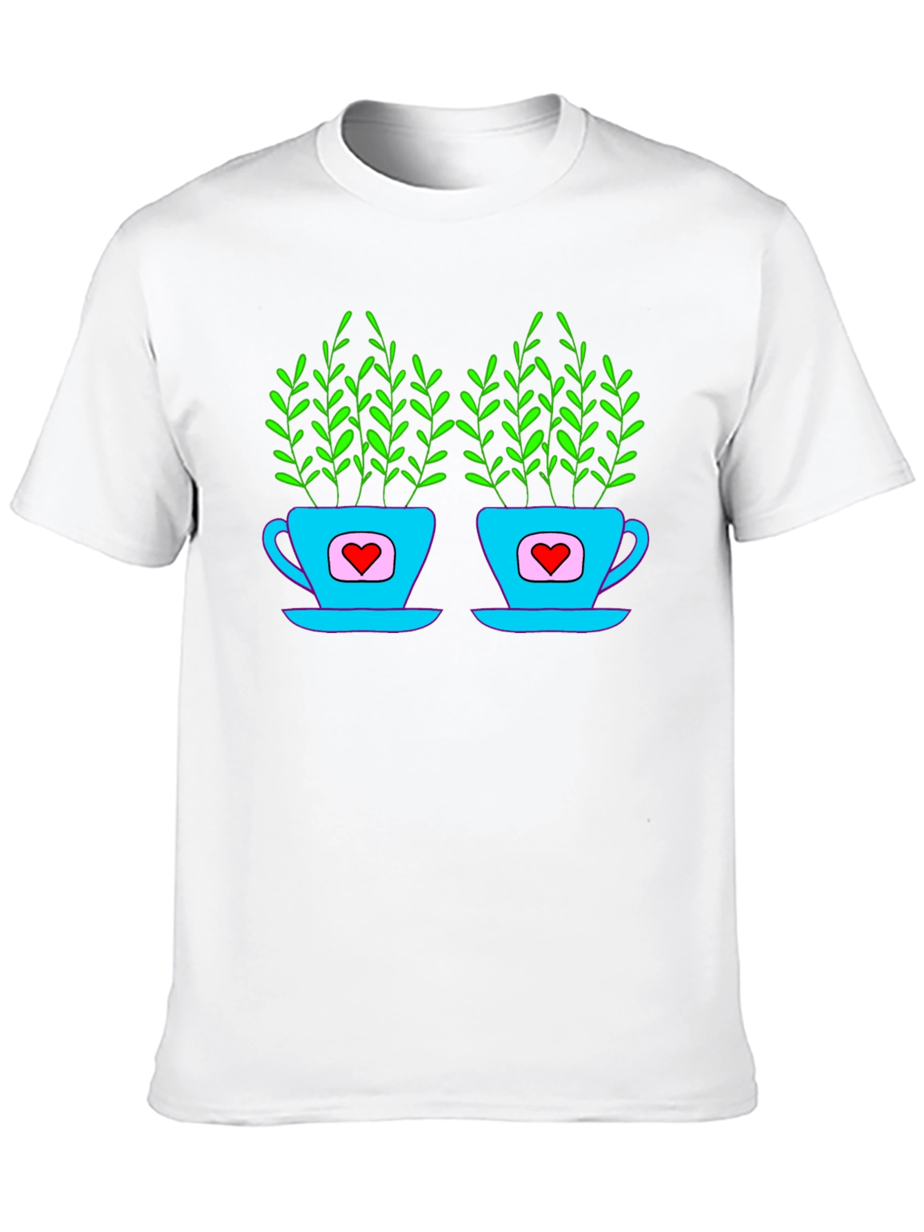 Heart Tea Cups T-Shirt