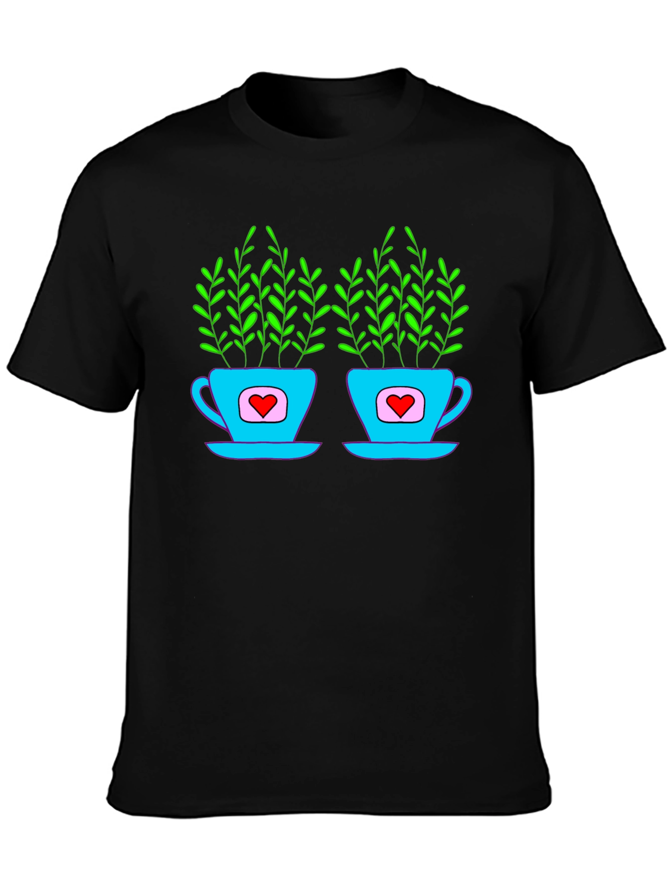 Heart Tea Cups T-Shirt