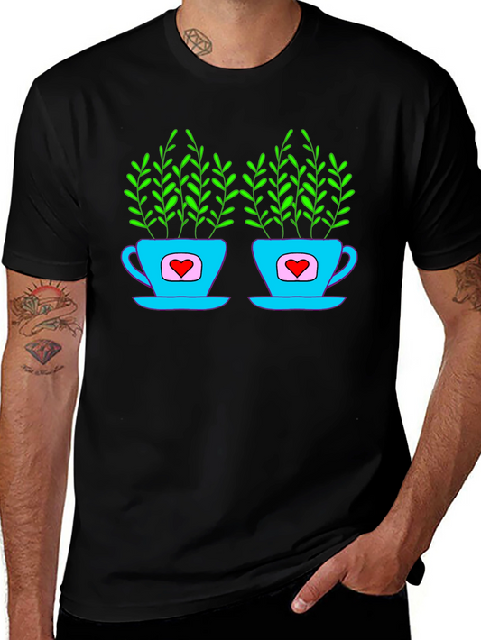 Heart Tea Cups T-Shirt
