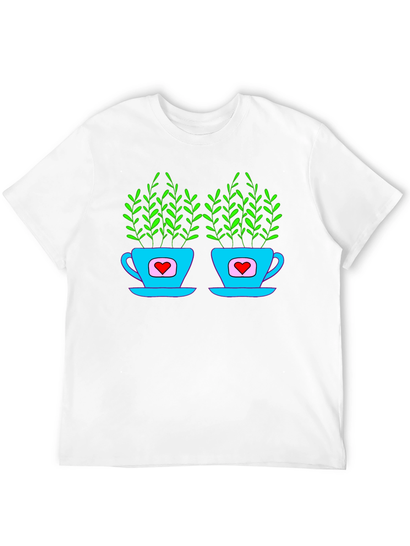 Heart Tea Cups T-Shirt