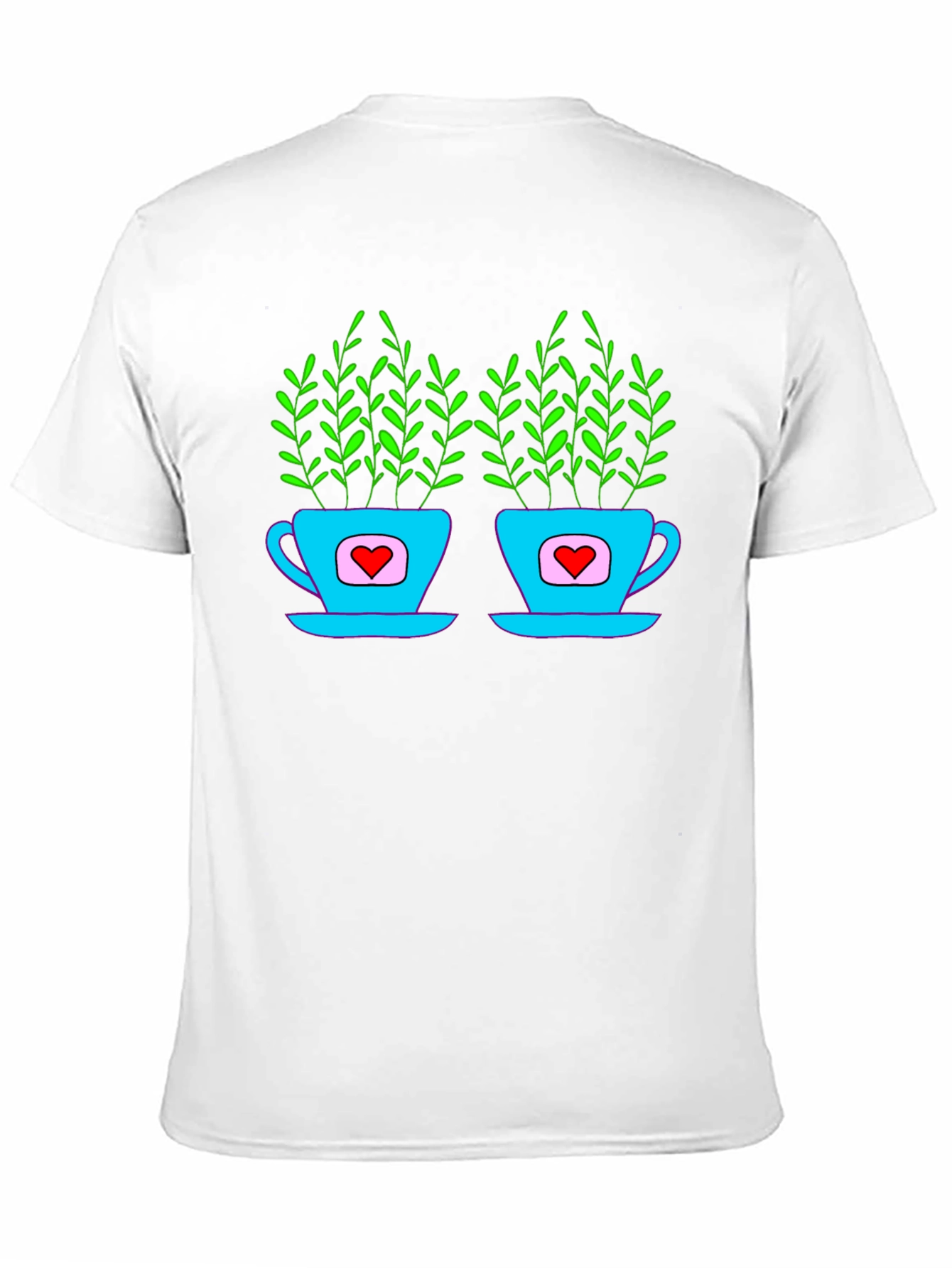 Heart Tea Cups T-Shirt