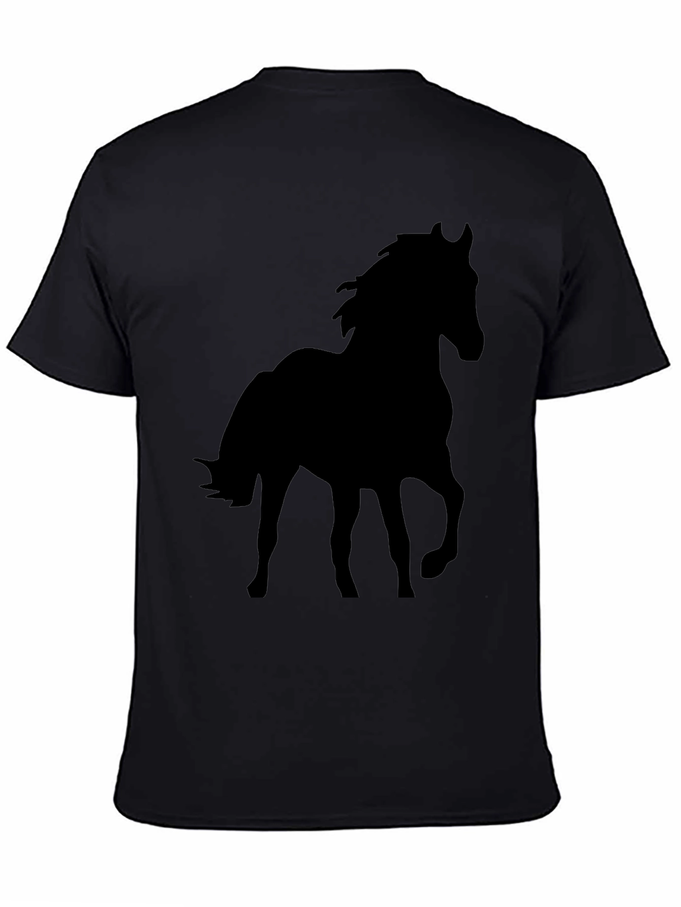 Black Horse Silhouette Graphic Tee