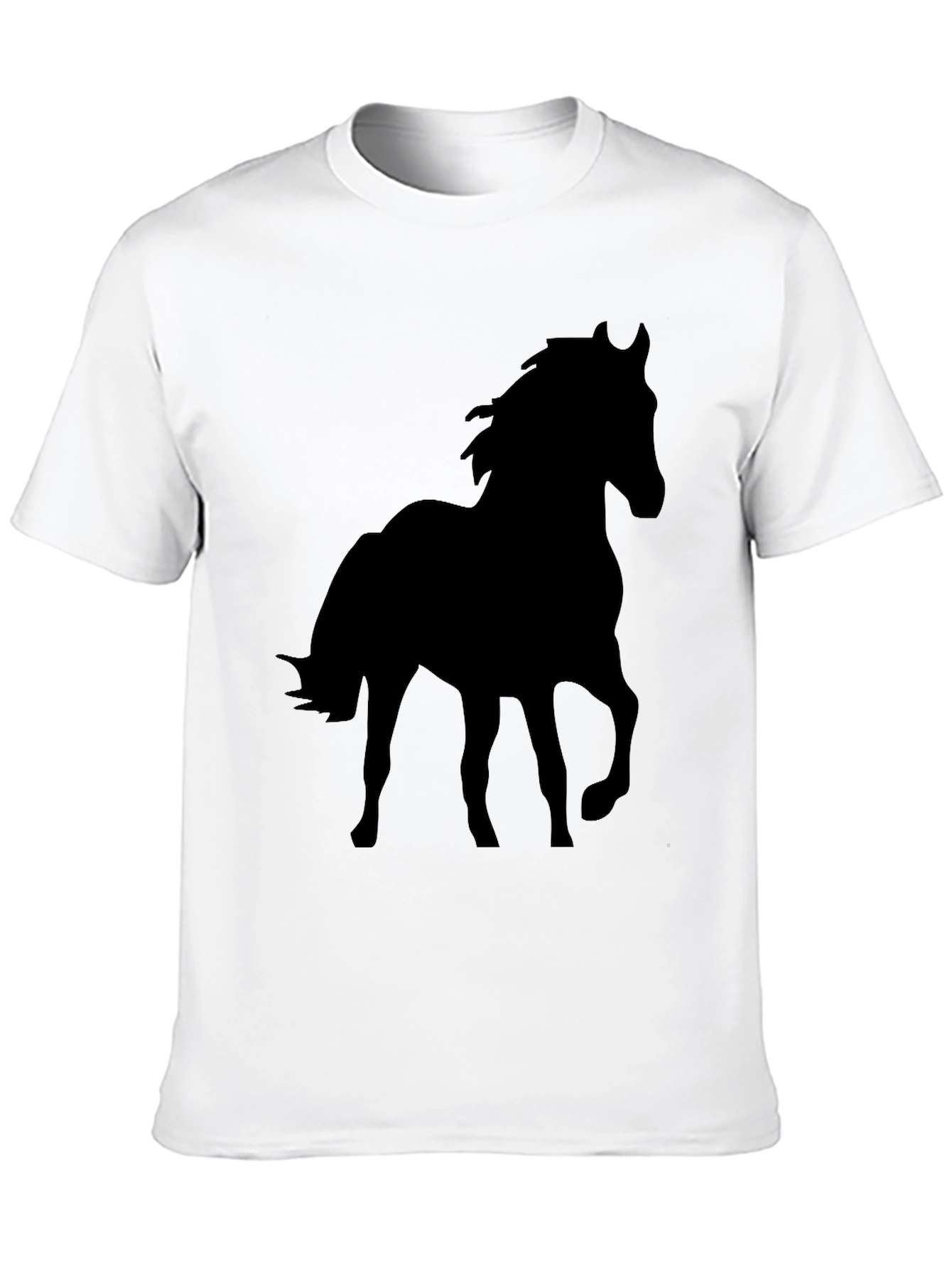 Black Horse Silhouette Graphic Tee