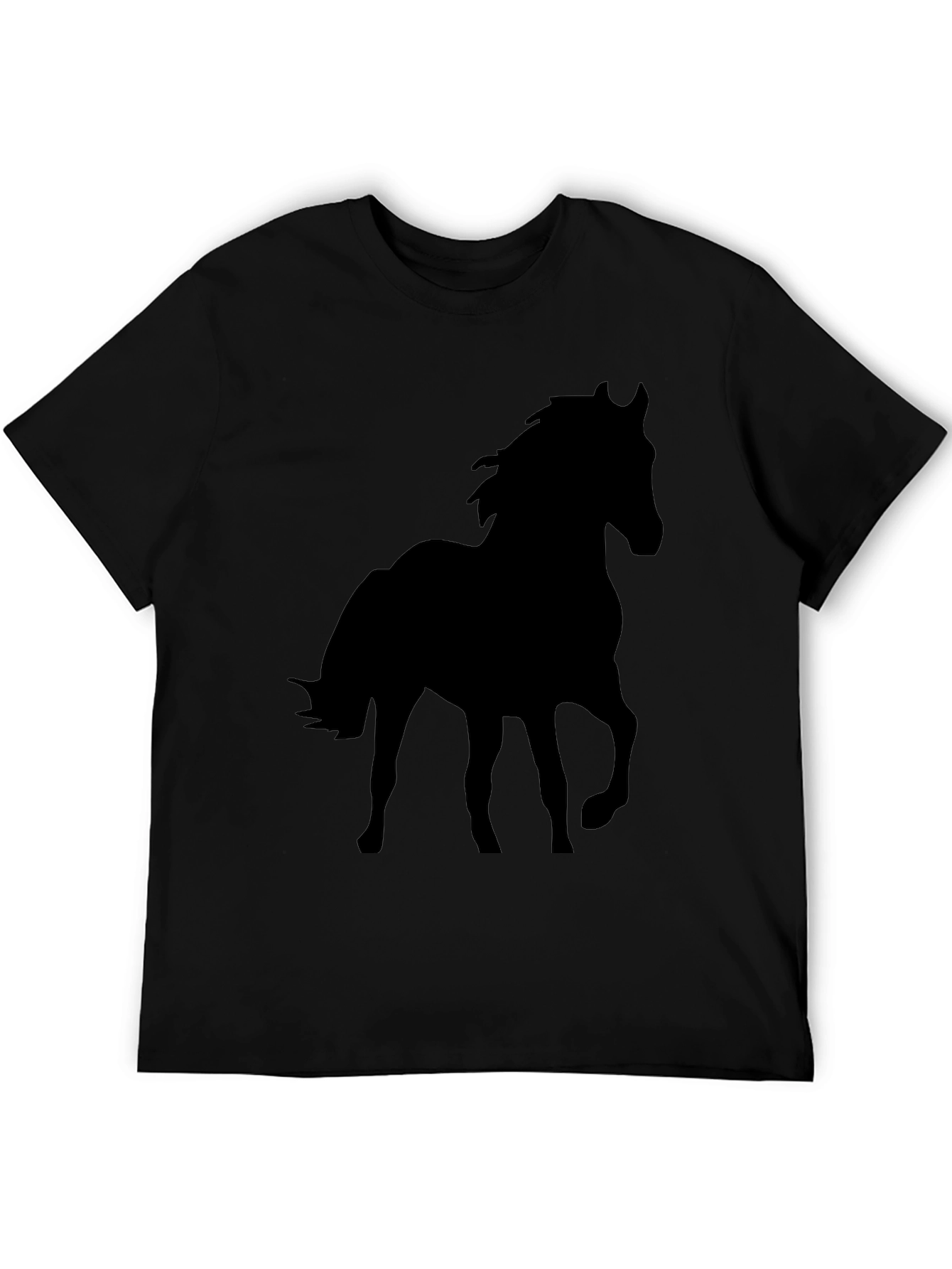 Black Horse Silhouette Graphic Tee