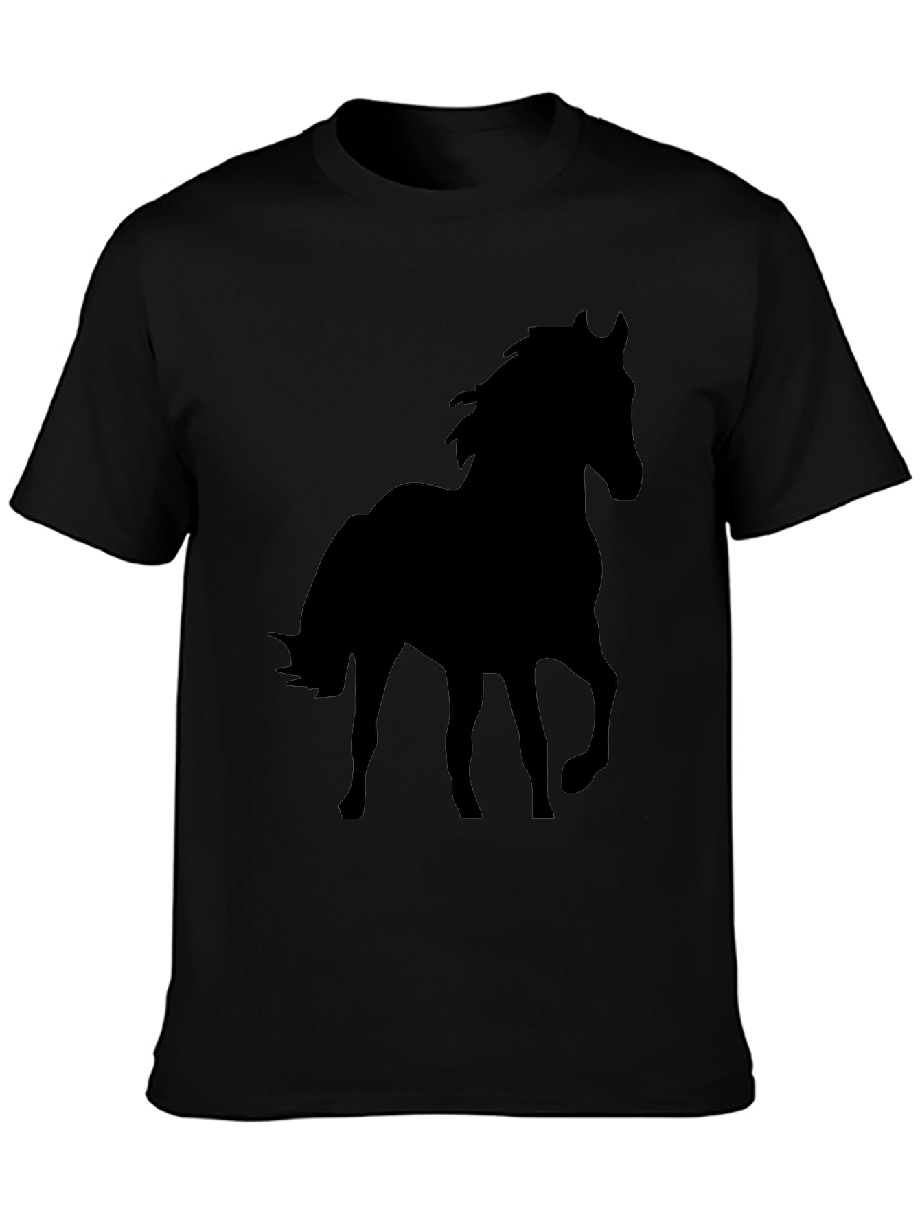Black Horse Silhouette Graphic Tee