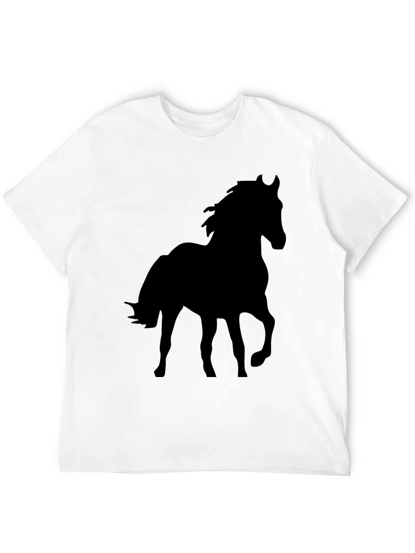Black Horse Silhouette Graphic Tee