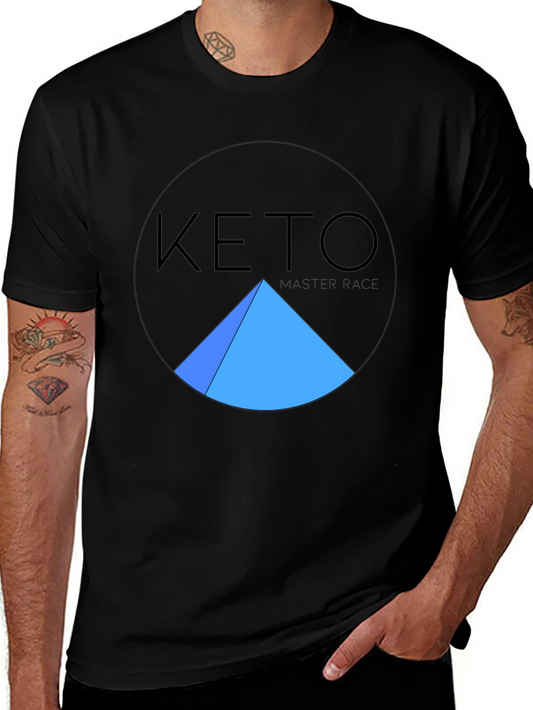 Keto Master Race Graphic Tee - Black Crew Neck T-Shirt