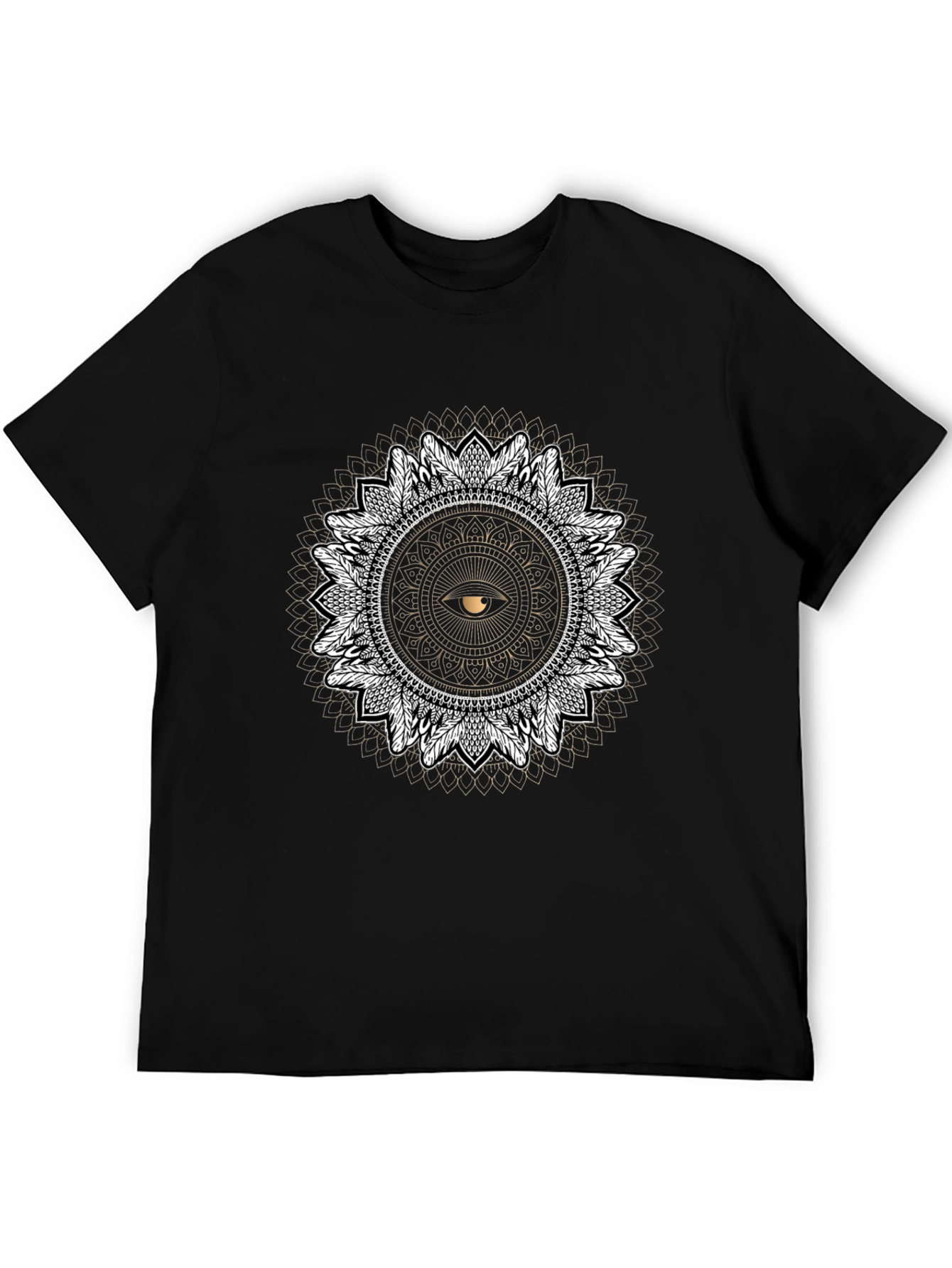 Eye Mandala Graphic Tee - Black T-Shirt