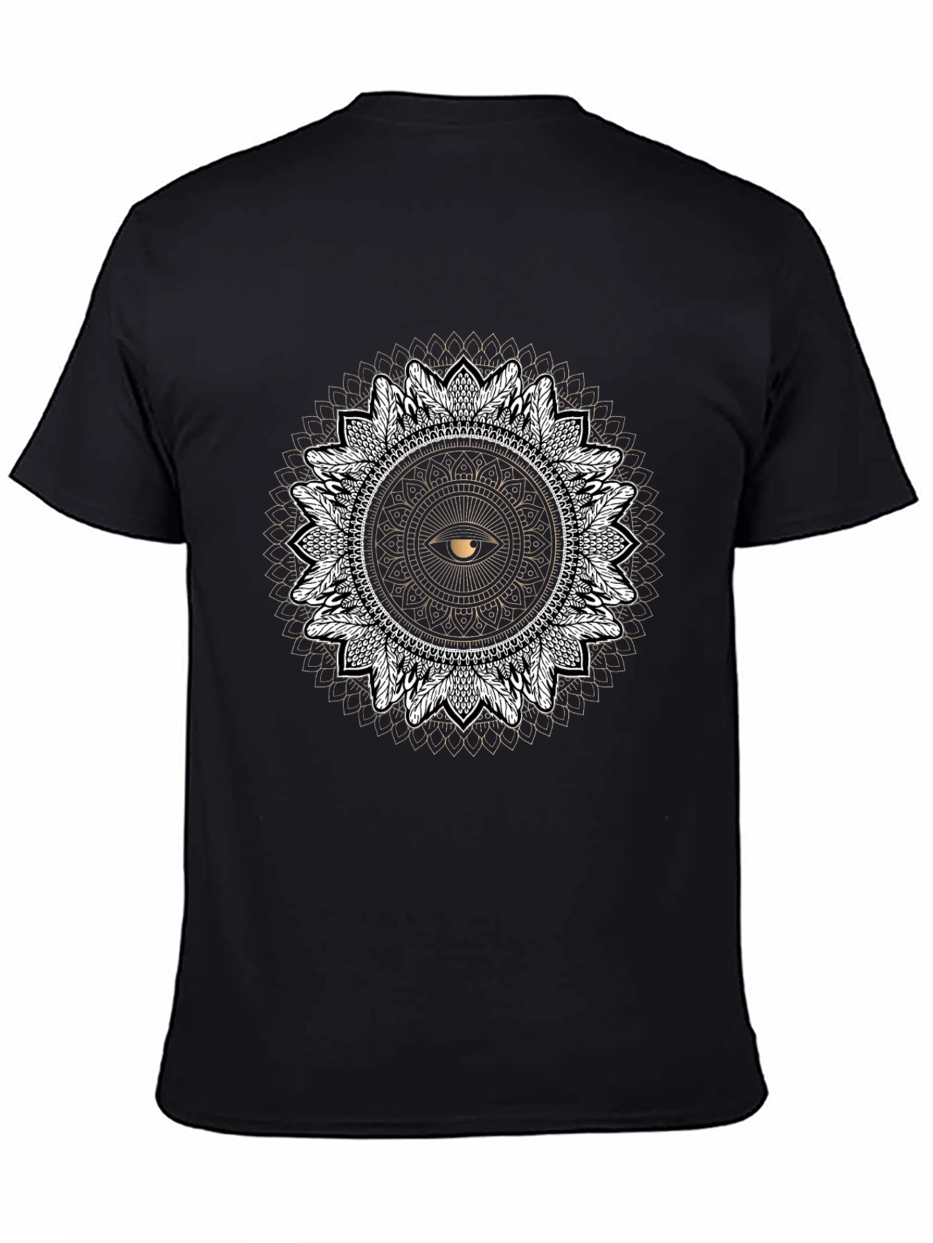 Eye Mandala Graphic Tee - Black T-Shirt