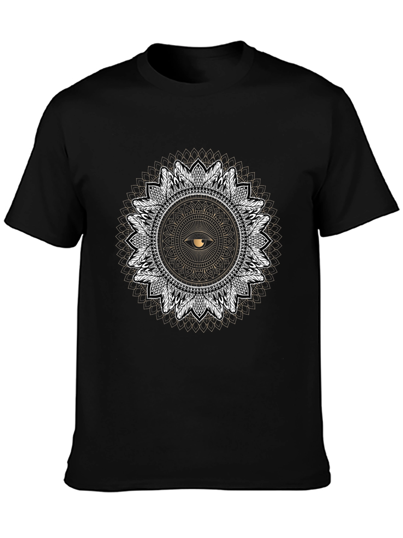 Eye Mandala Graphic Tee - Black T-Shirt