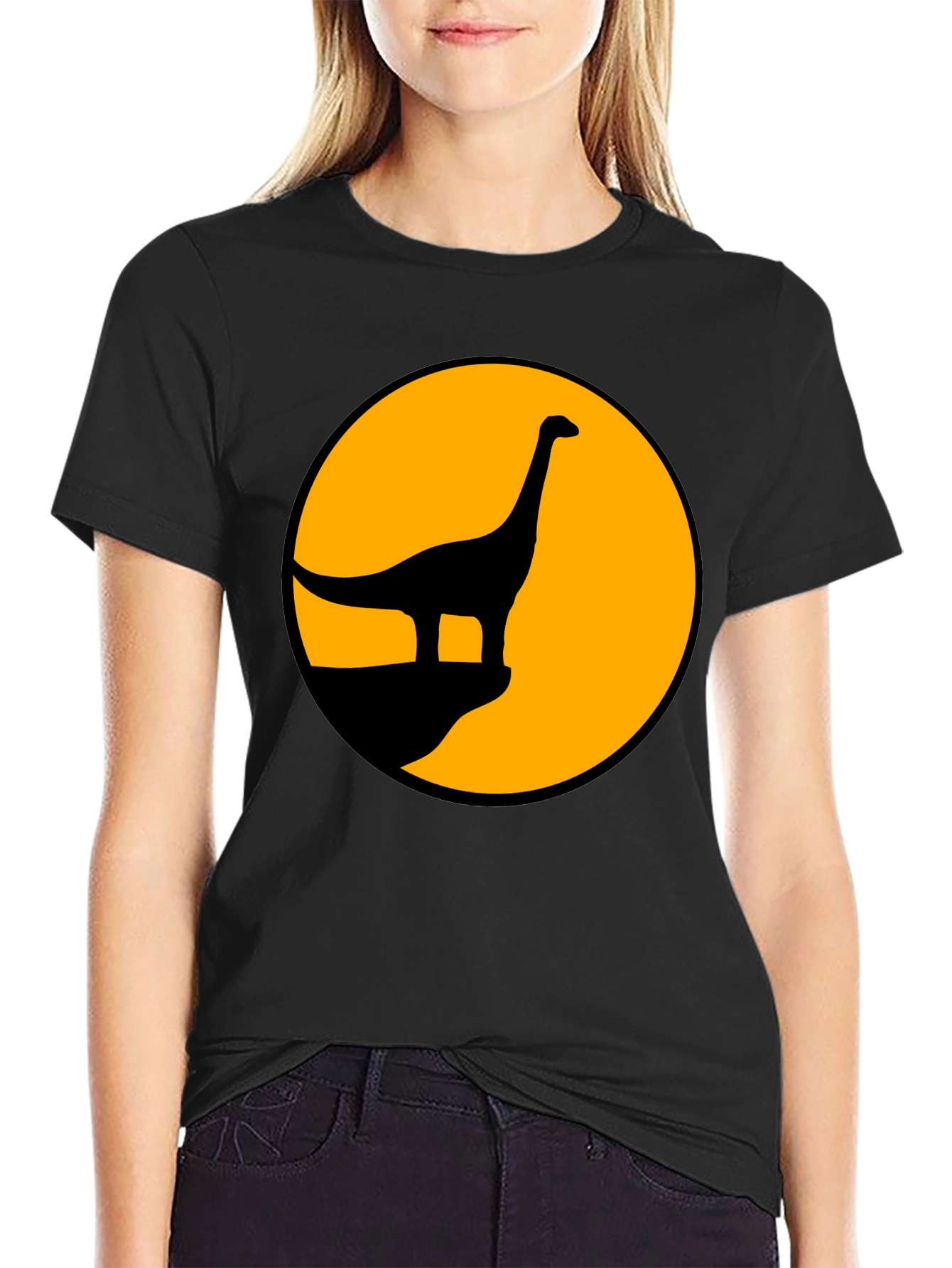 Dino Silhouette Graphic Tee