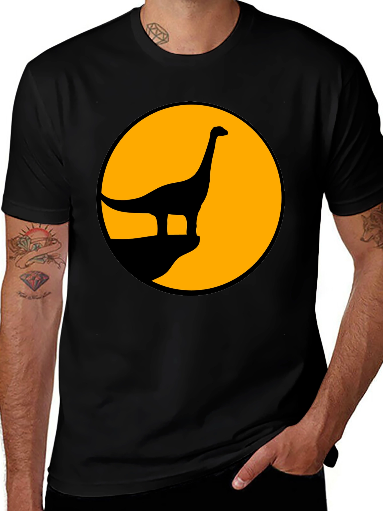 Dino Silhouette Graphic Tee