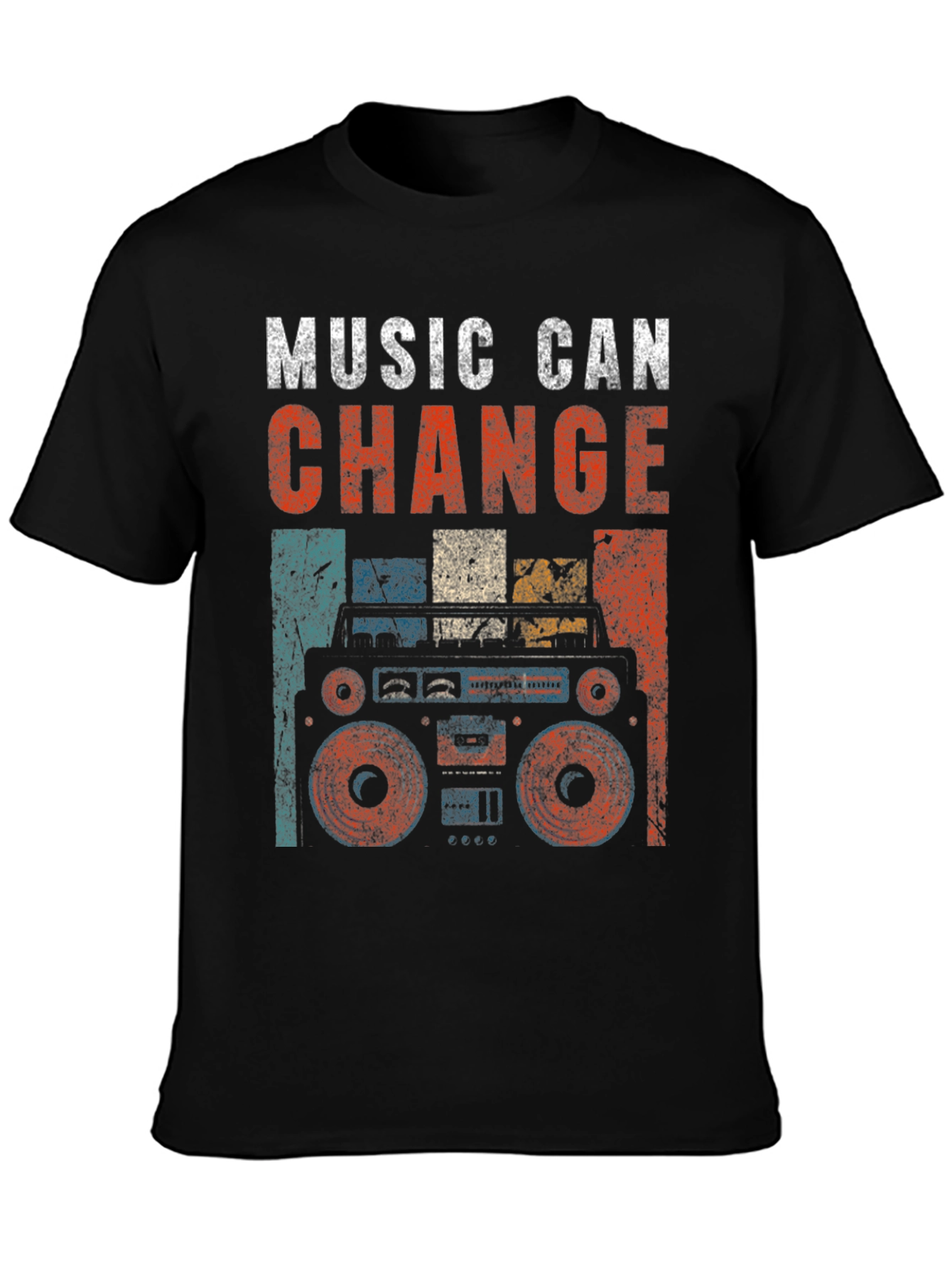 Retro Boombox Music T-Shirt
