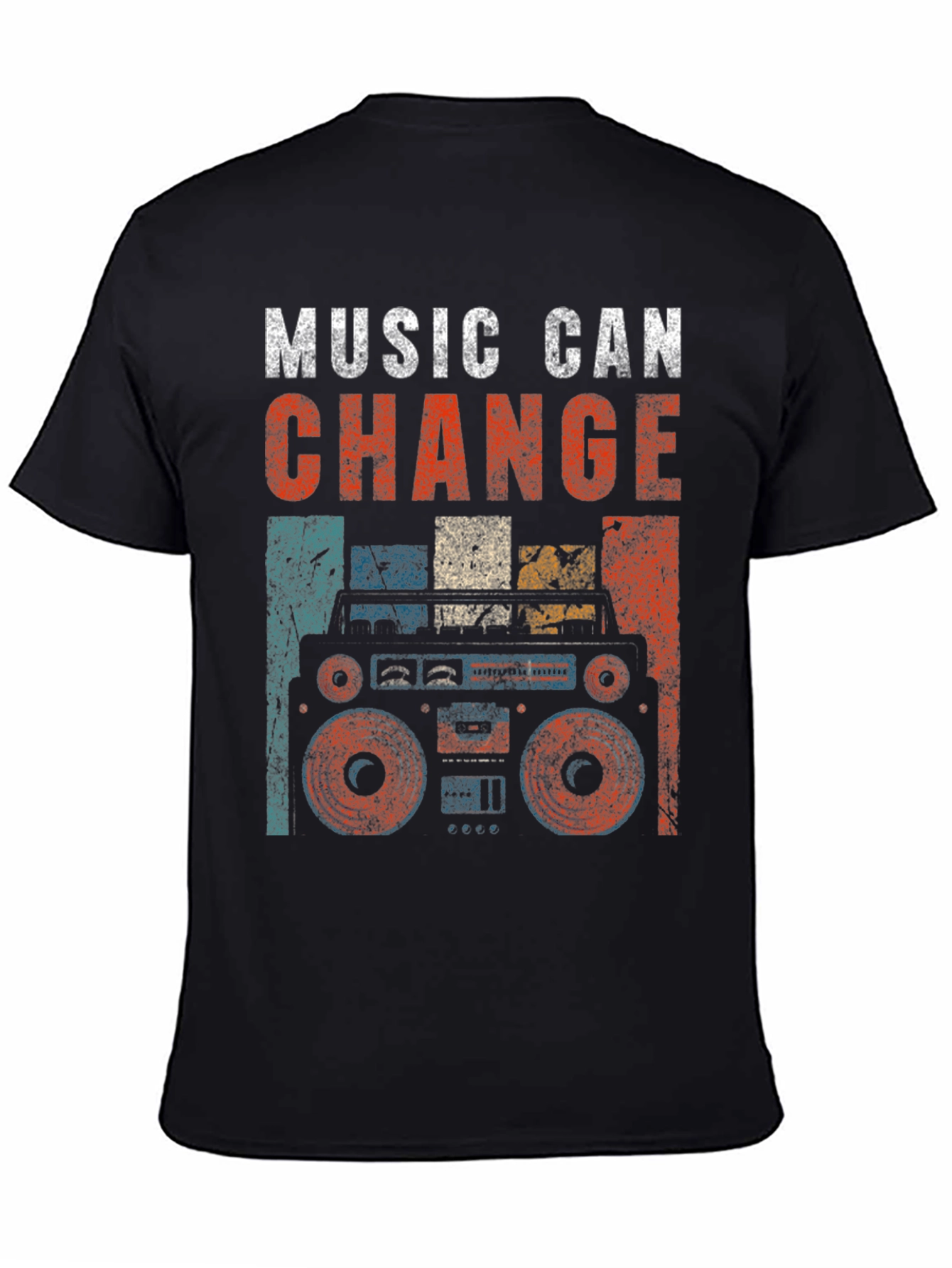 Retro Boombox Music T-Shirt
