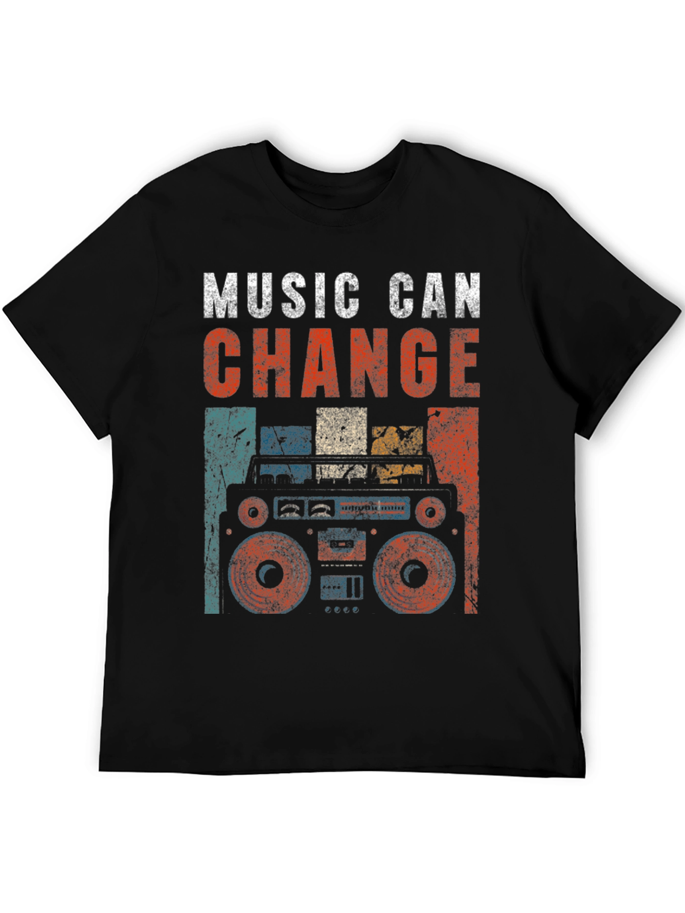 Retro Boombox Music T-Shirt