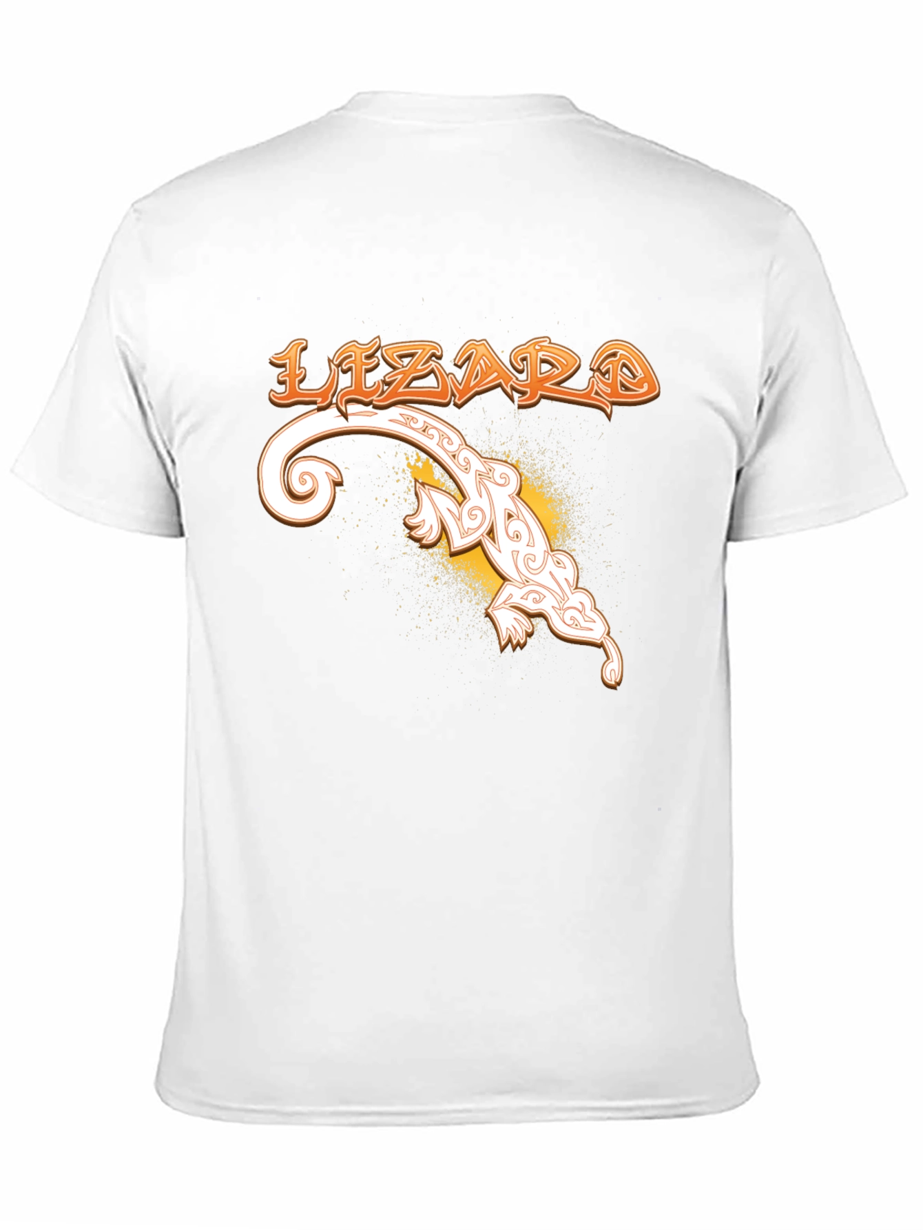 Lizard Graphic T-Shirt - Unique Tribal Design