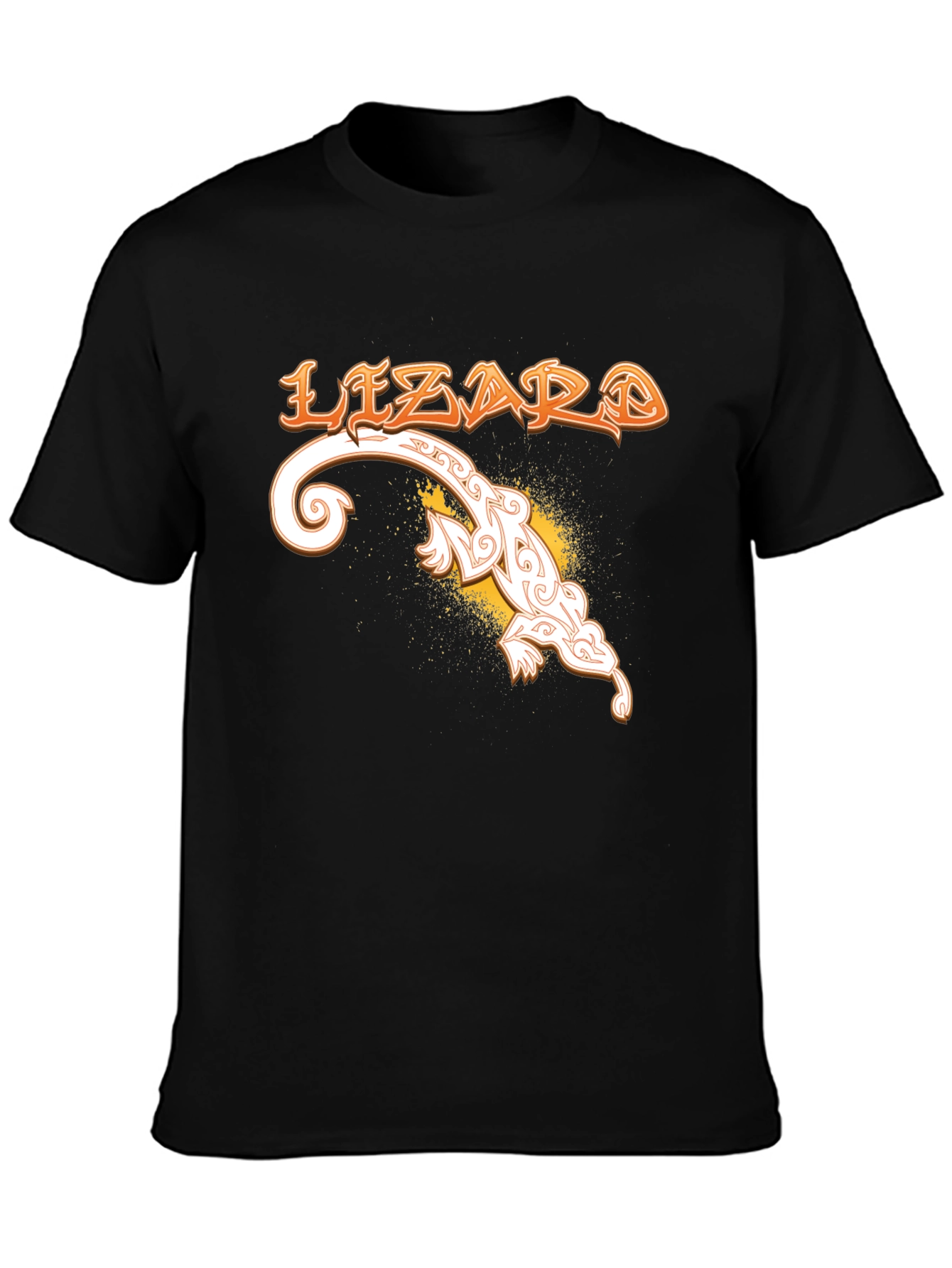 Lizard Graphic T-Shirt - Unique Tribal Design