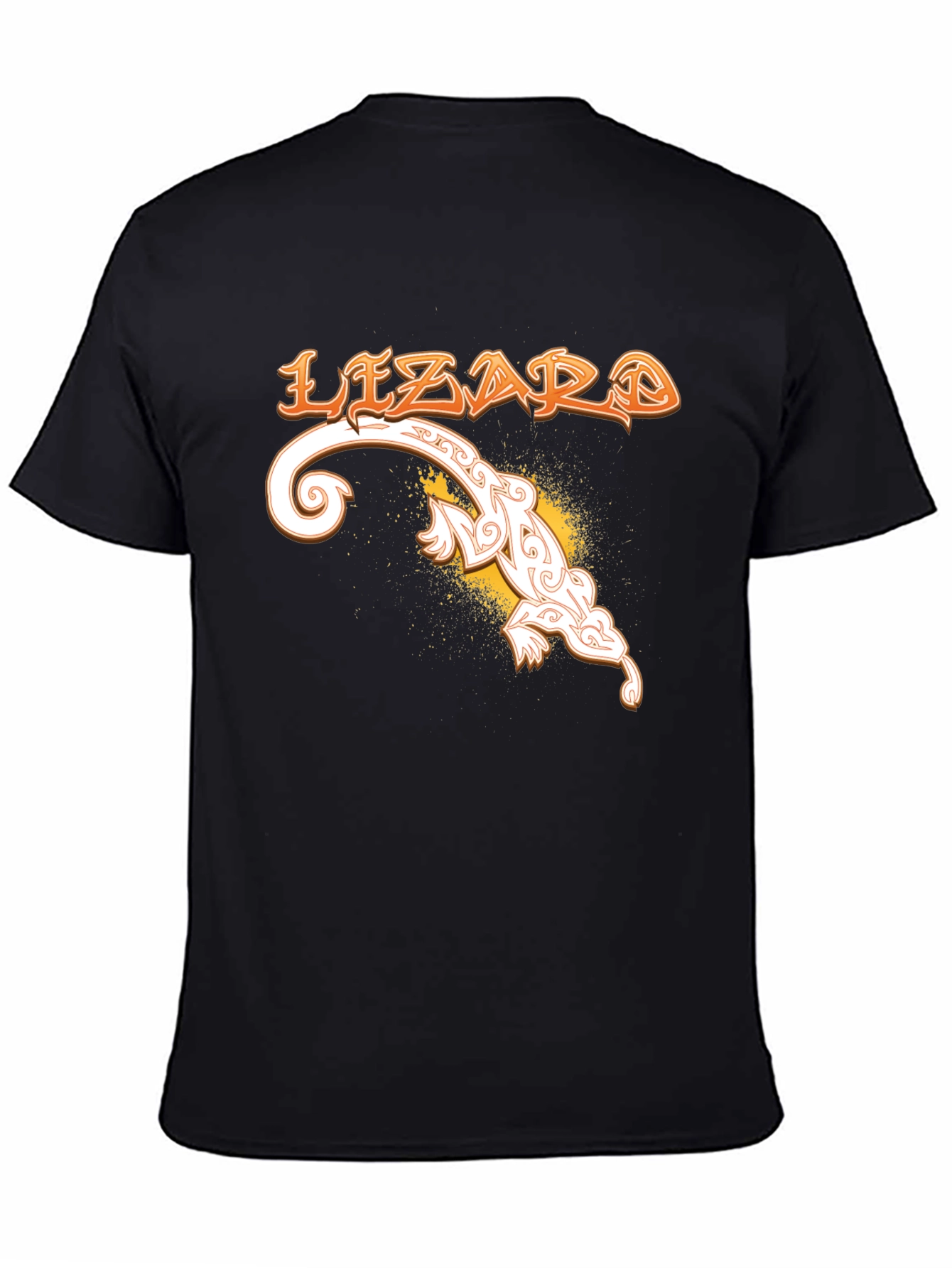 Lizard Graphic T-Shirt - Unique Tribal Design