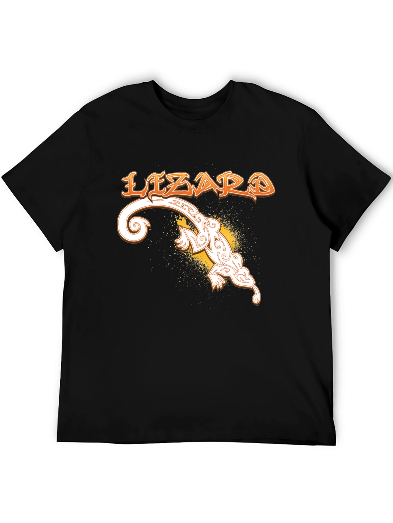 Lizard Graphic T-Shirt - Unique Tribal Design