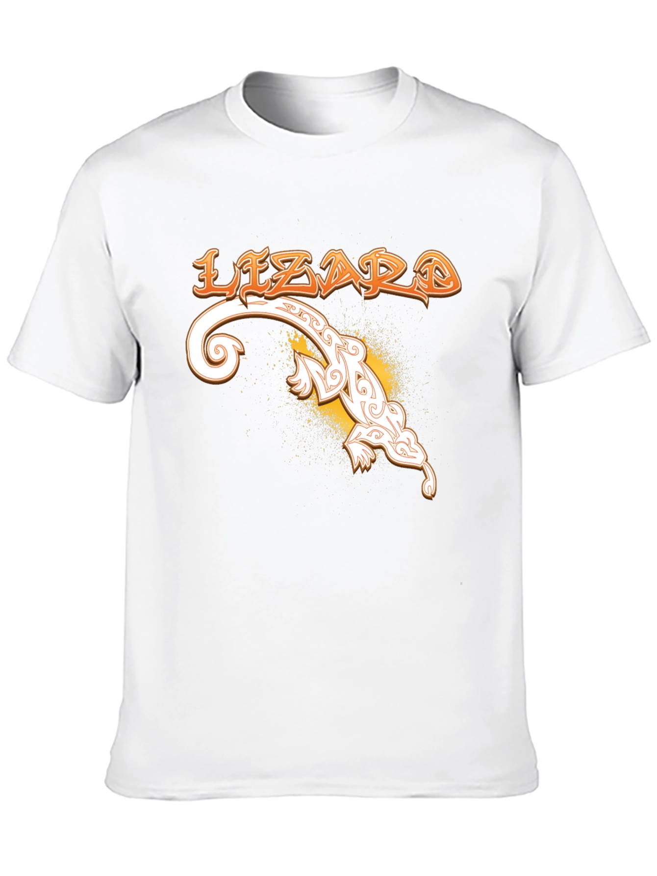 Lizard Graphic T-Shirt - Unique Tribal Design