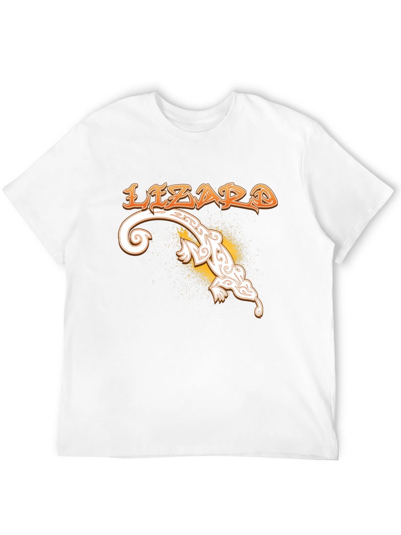 Lizard Graphic T-Shirt - Unique Tribal Design