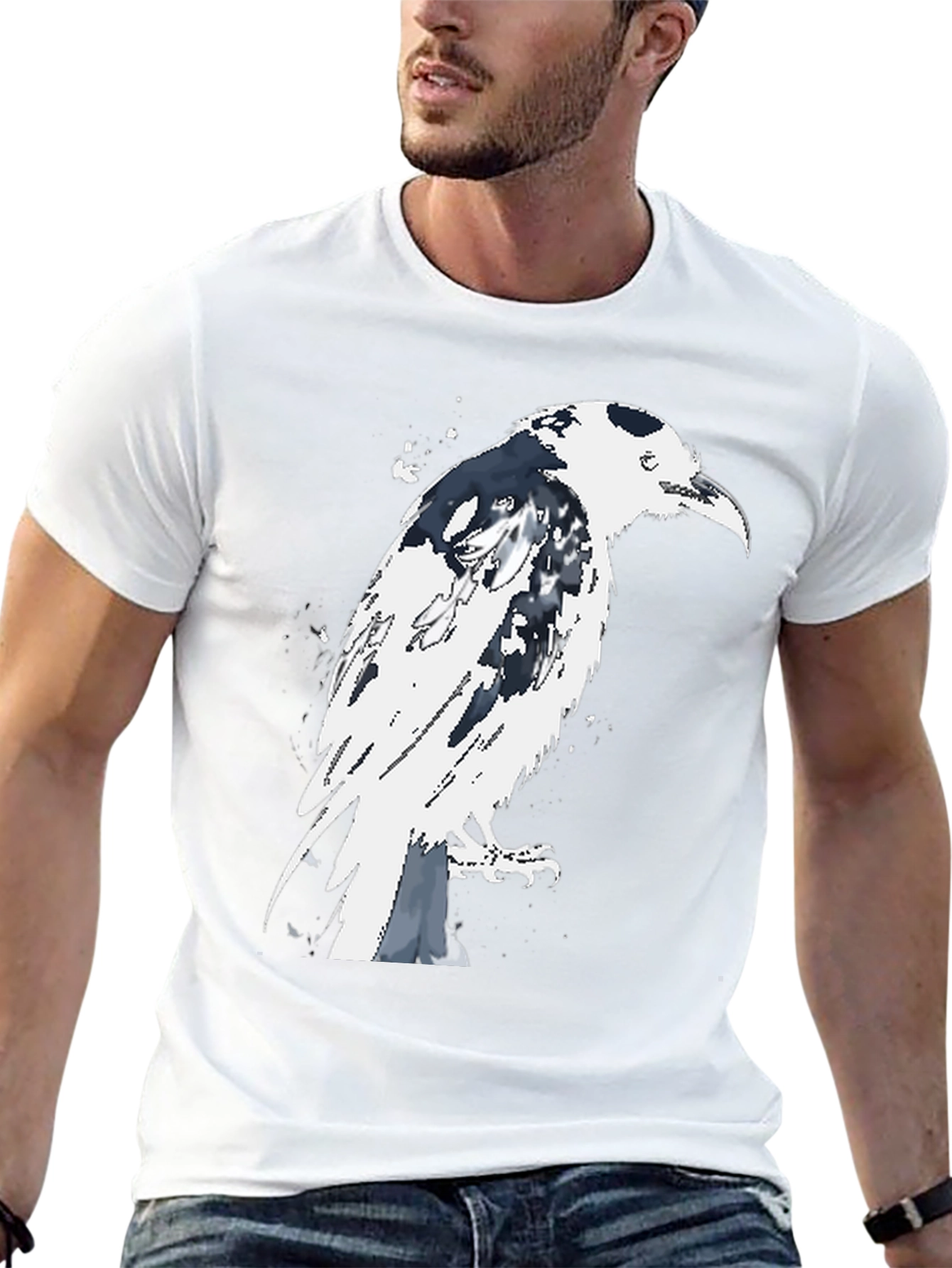 Raven Graphic Tee - Mens Black T-Shirt