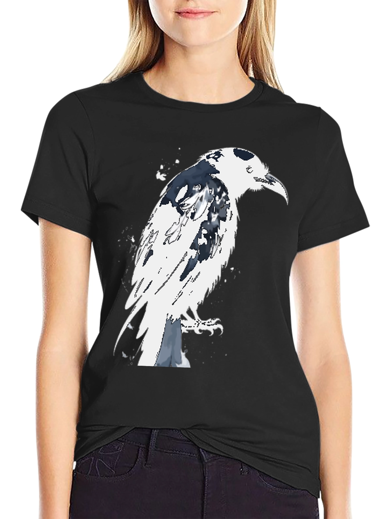 Raven Graphic Tee - Mens Black T-Shirt
