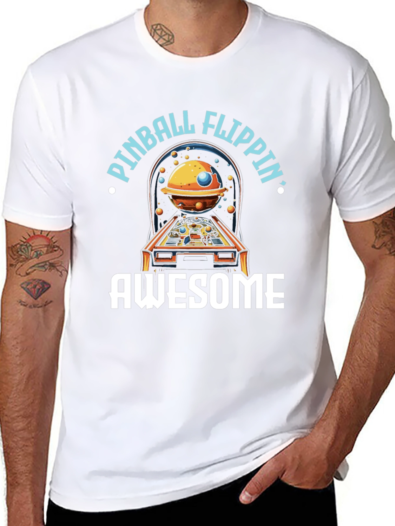Pinball Flippin Awesome Graphic Tee