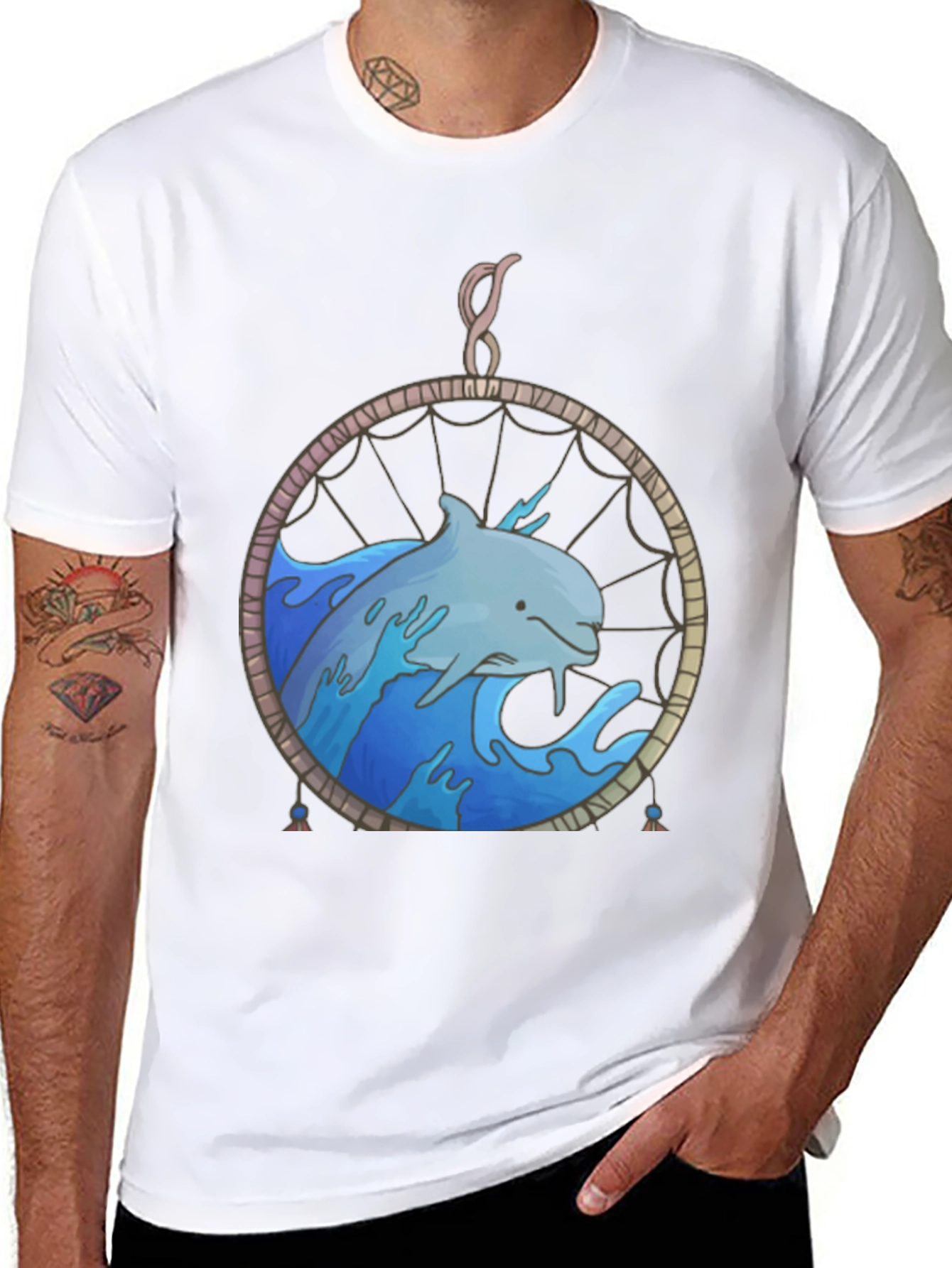 Dolphin Dreamcatcher Graphic Tee