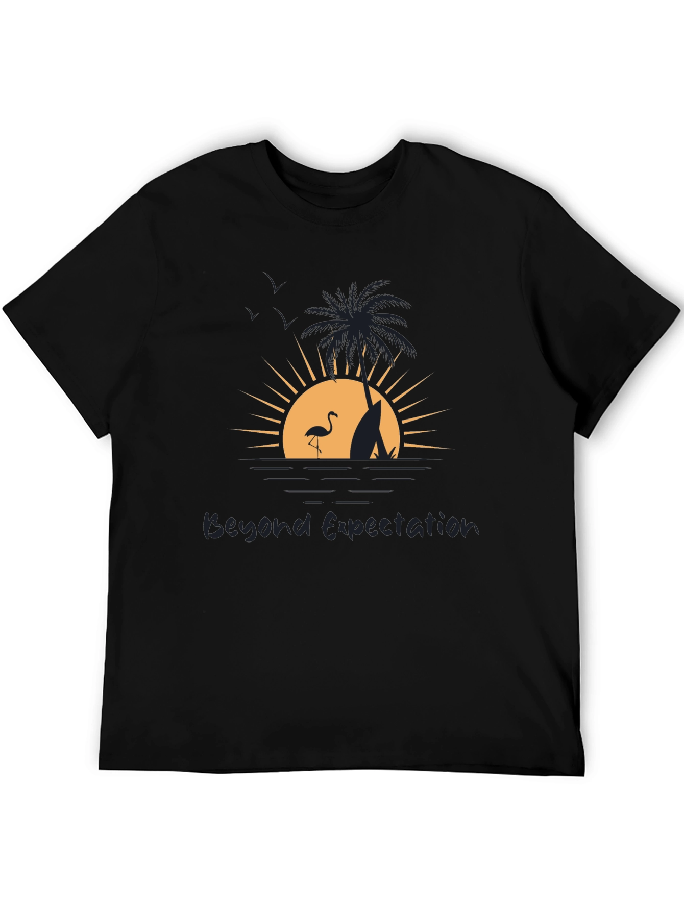 Beyond Expectation Beach Scene Graphic T-Shirt