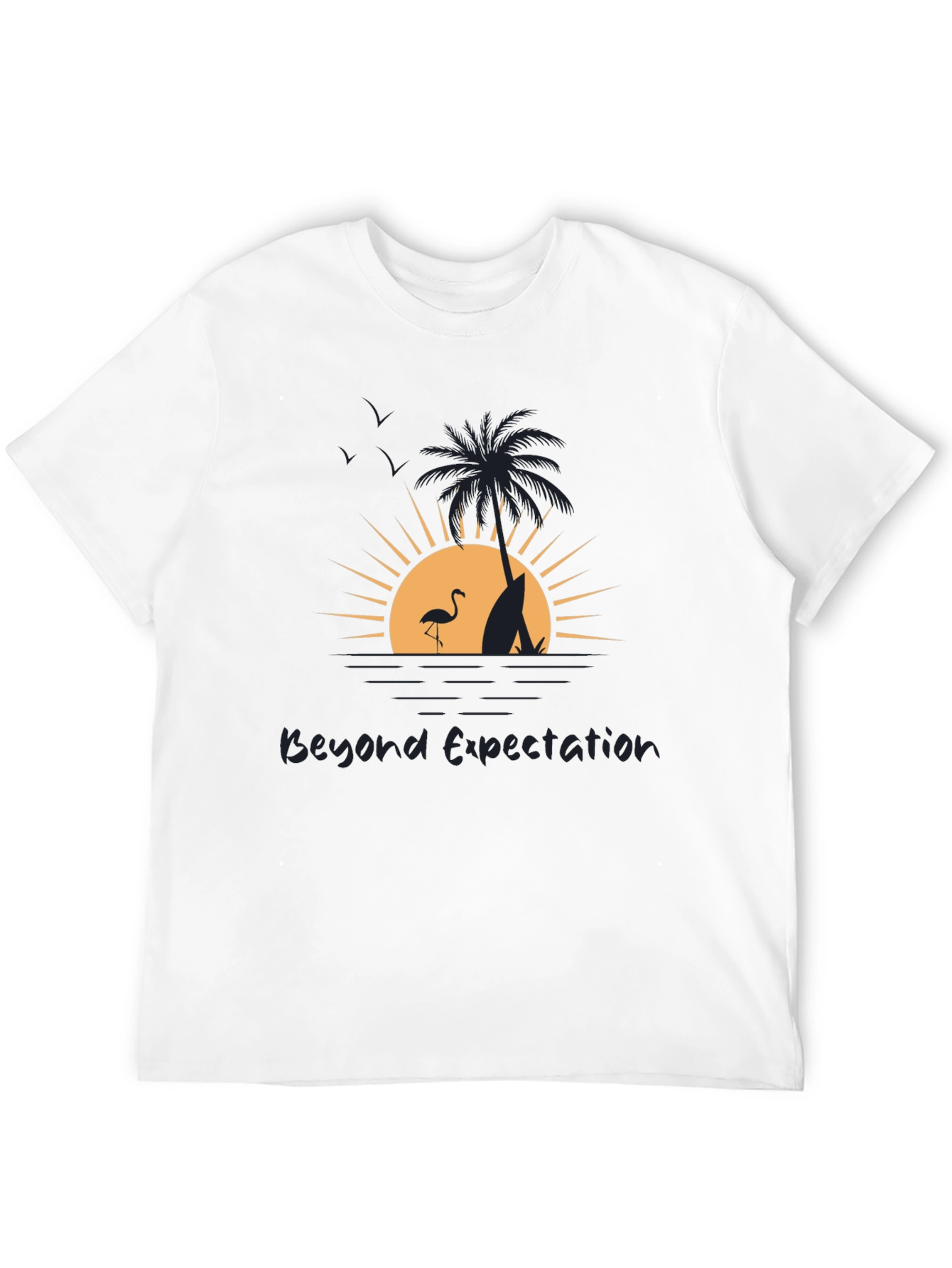 Beyond Expectation Beach Scene Graphic T-Shirt