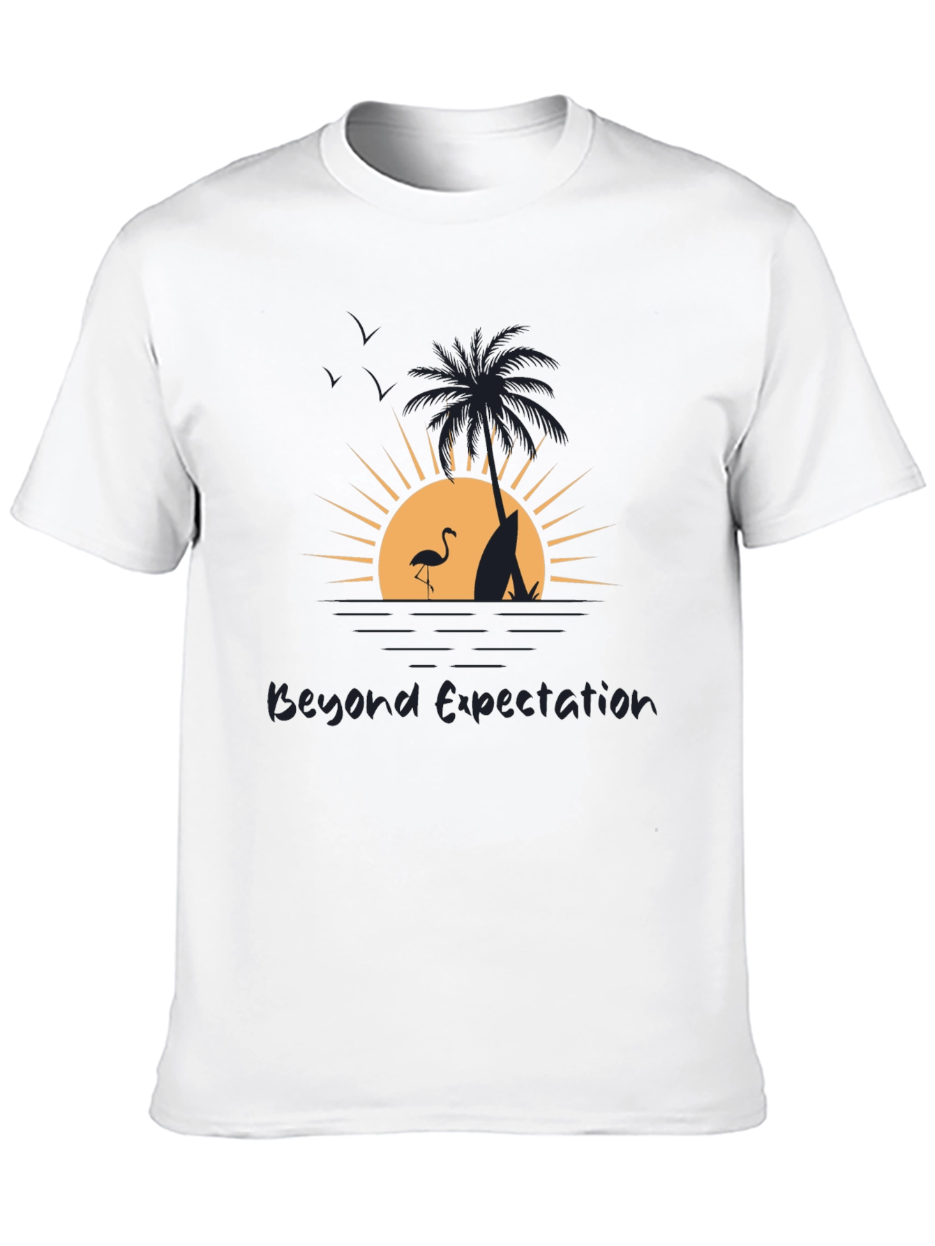 Beyond Expectation Beach Scene Graphic T-Shirt