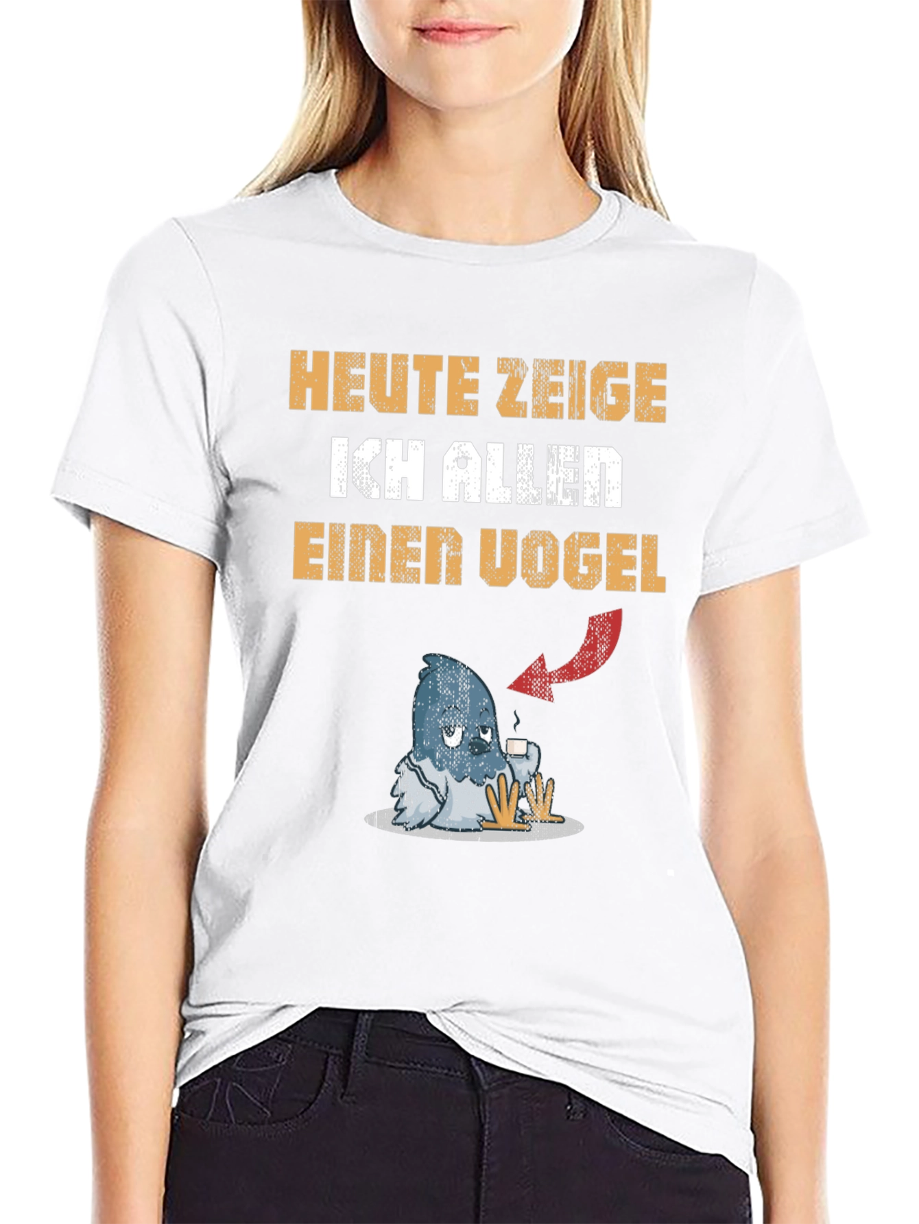 Heute Zeige Ich Allen Einen Vogel Graphic Tee