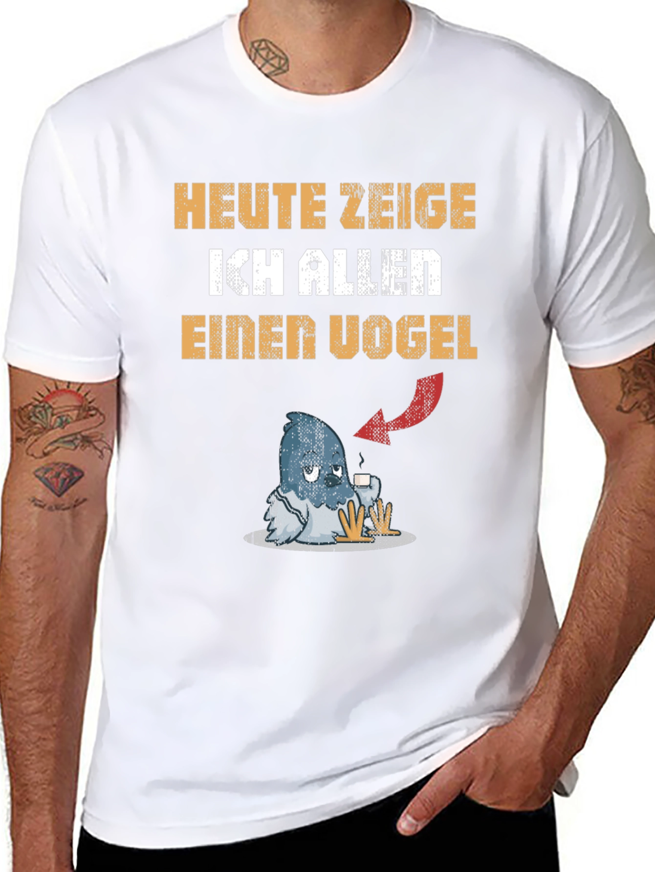 Heute Zeige Ich Allen Einen Vogel Graphic Tee