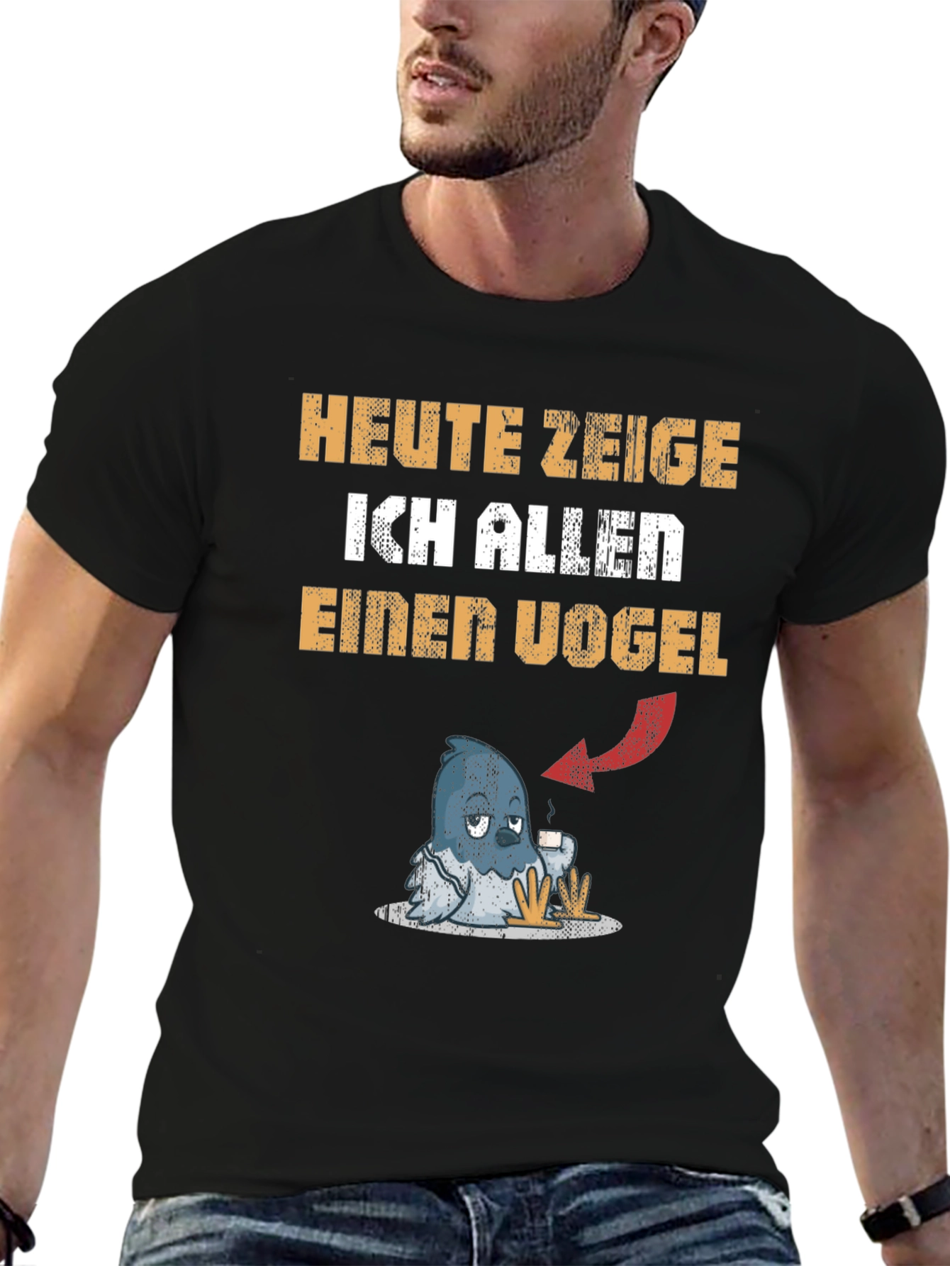 Heute Zeige Ich Allen Einen Vogel Graphic Tee