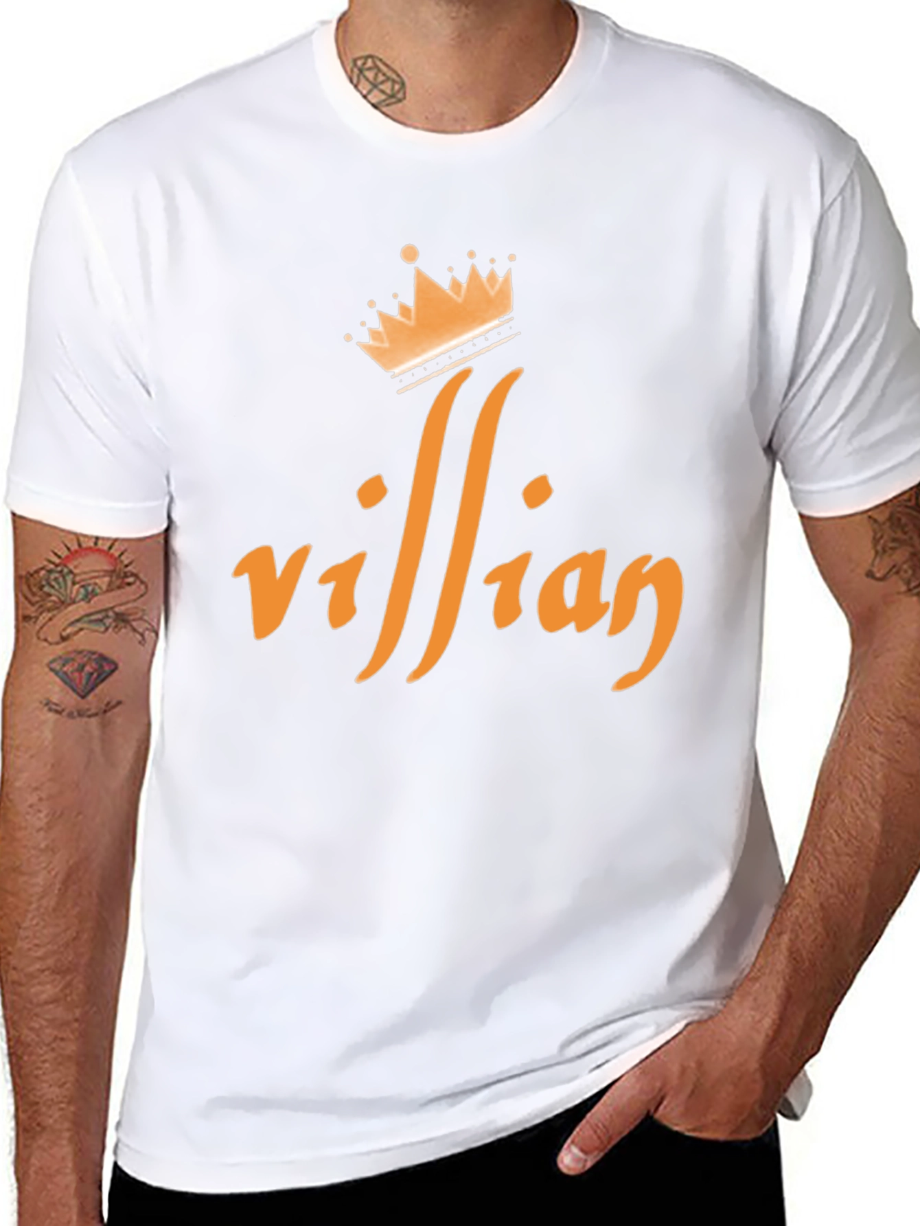 Villain Crown Graphic T-Shirt - Black