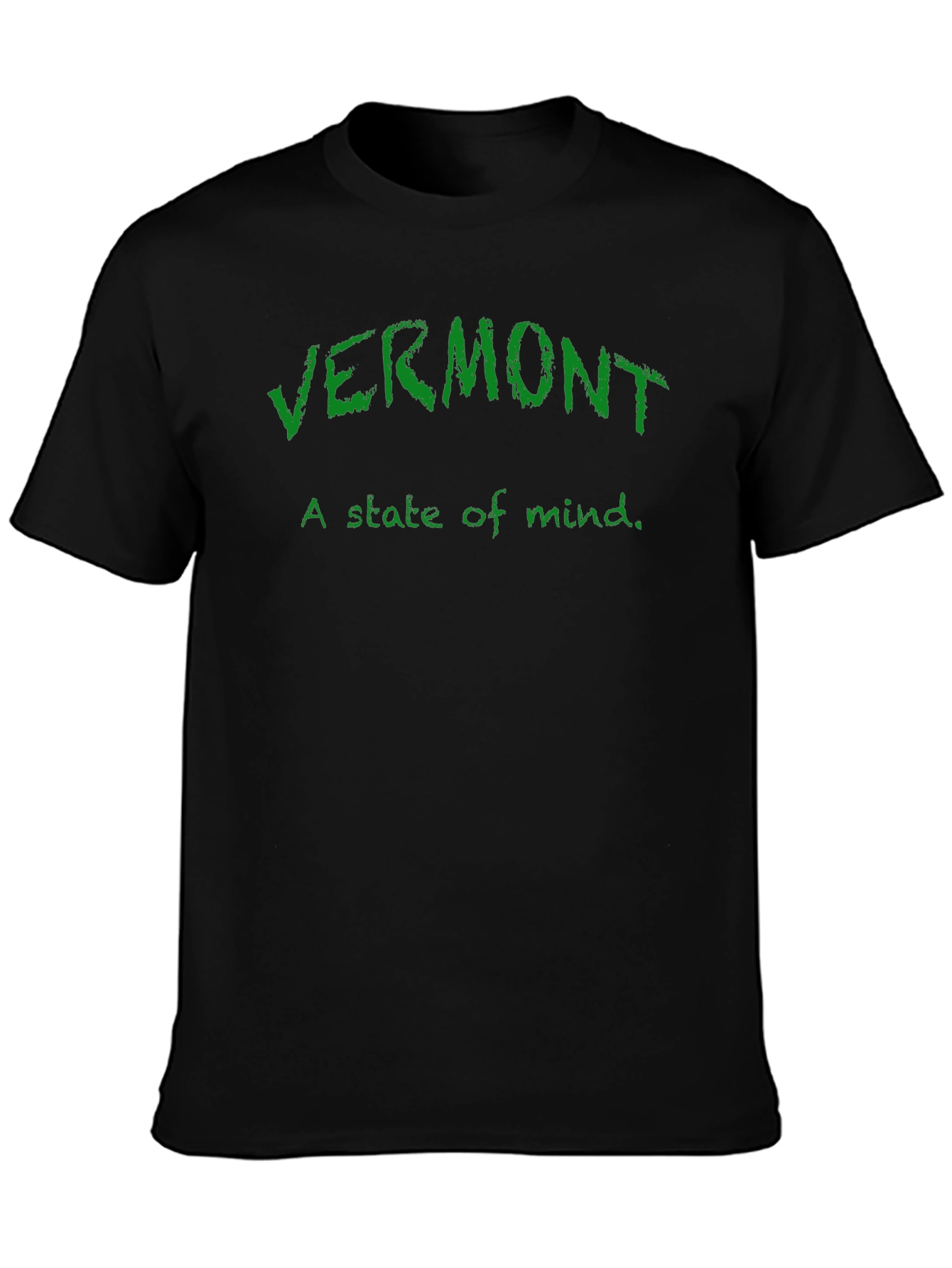 Vermont State of Mind T-Shirt - Black Cotton Tee