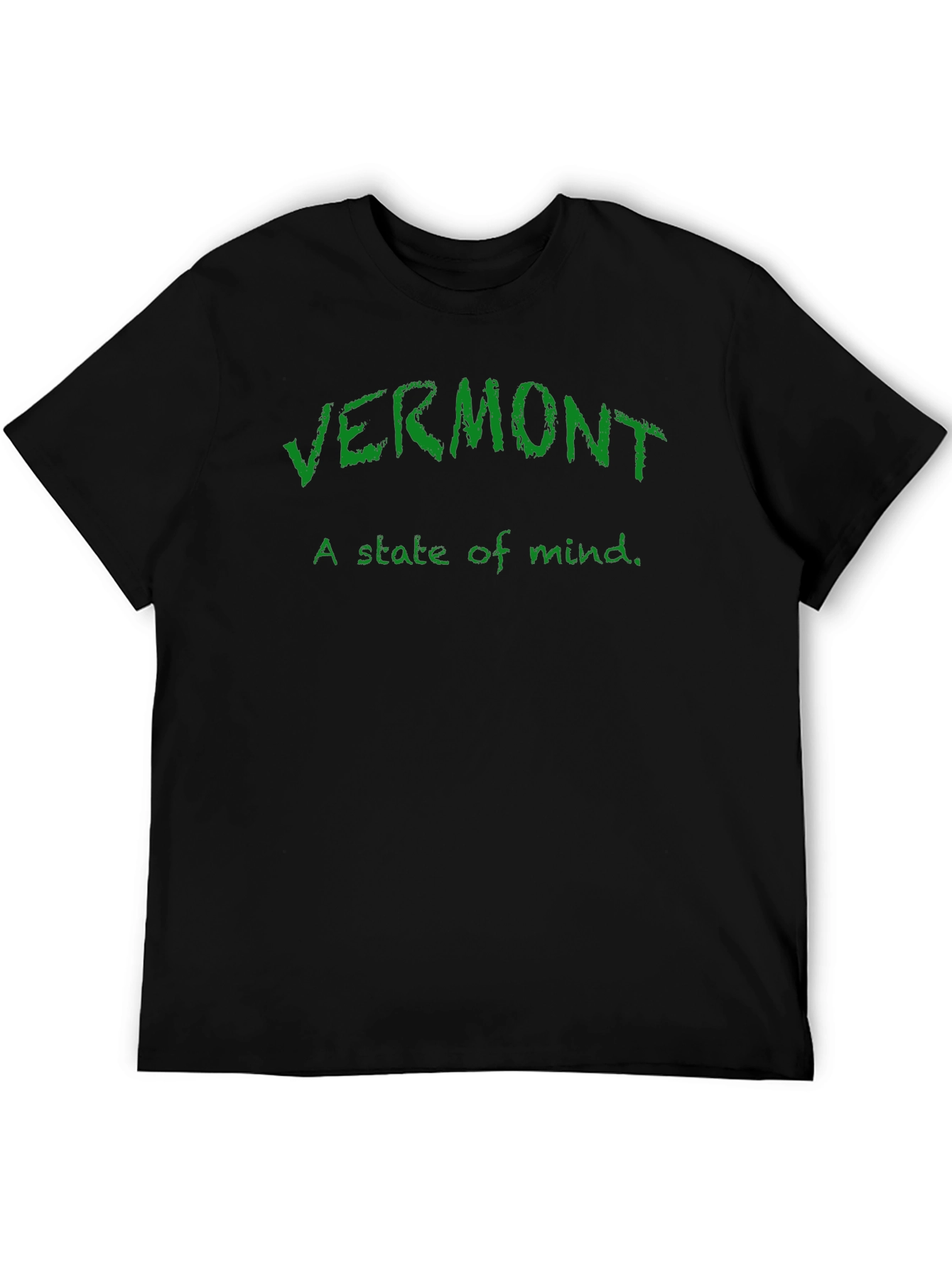 Vermont State of Mind T-Shirt - Black Cotton Tee