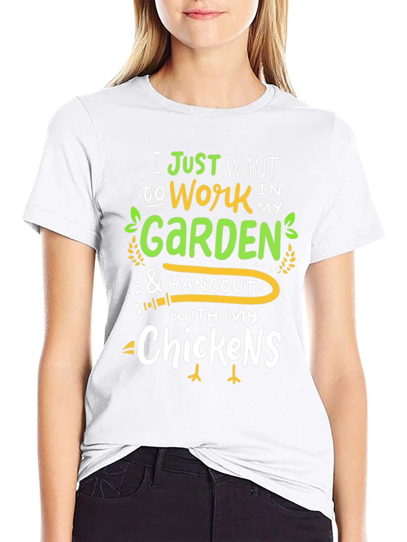 Garden & Chickens T-Shirt - Work Hangout