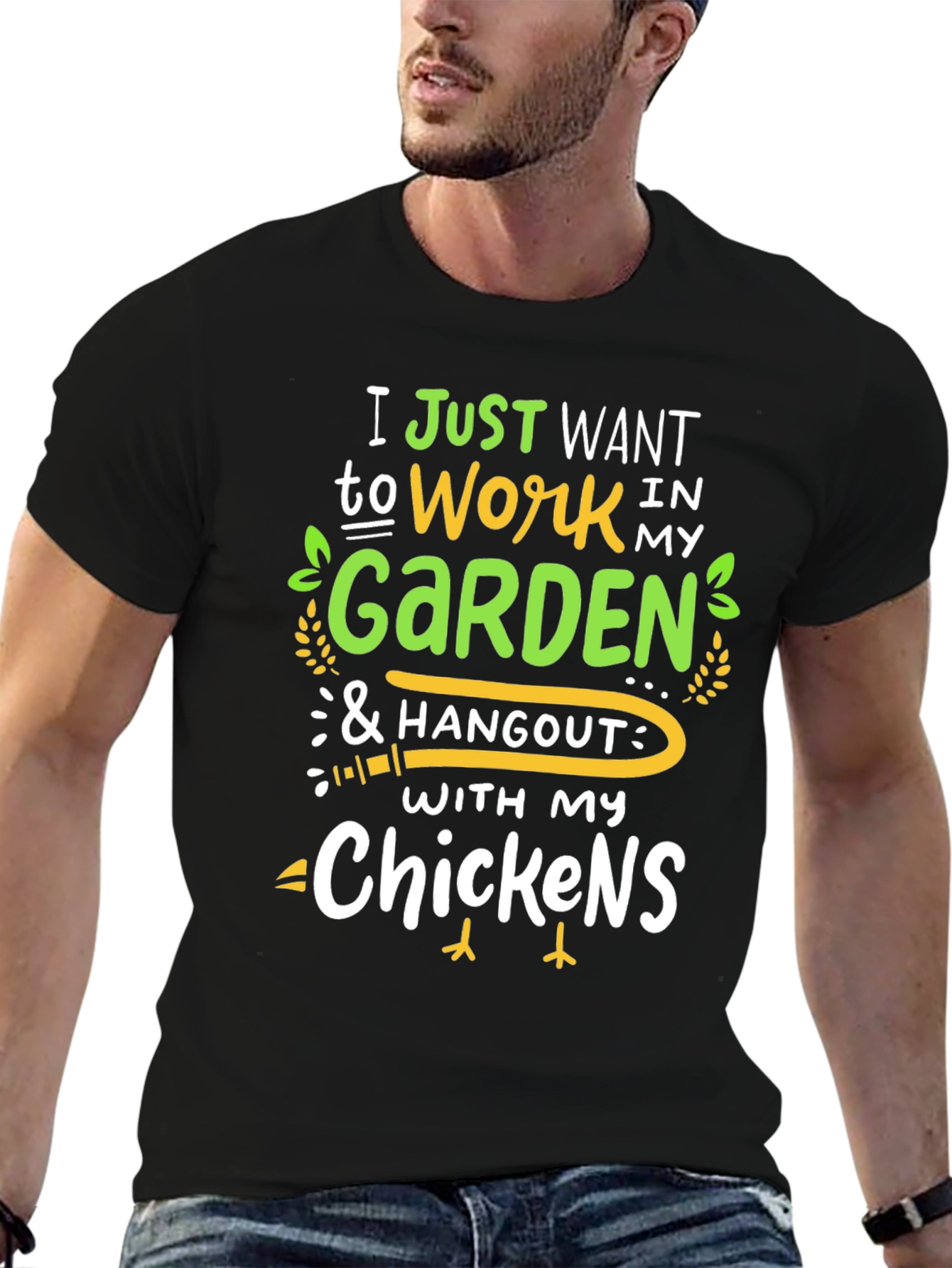 Garden & Chickens T-Shirt - Work Hangout