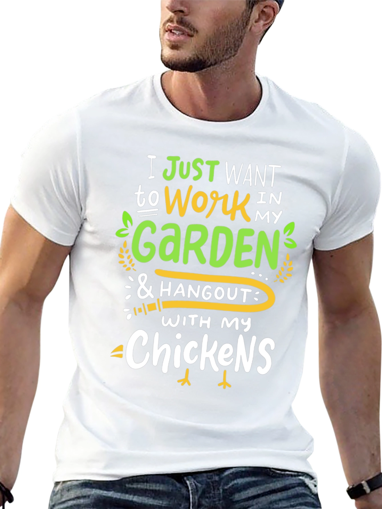 Garden & Chickens T-Shirt - Work Hangout