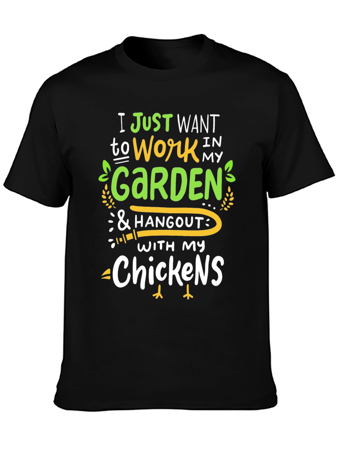 Garden & Chickens T-Shirt - Work Hangout