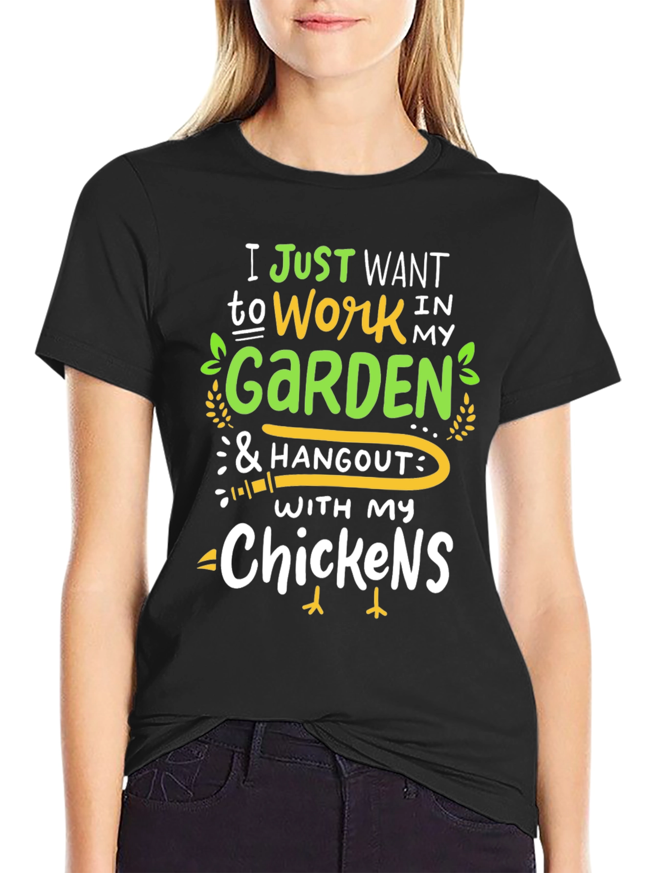 Garden & Chickens T-Shirt - Work Hangout