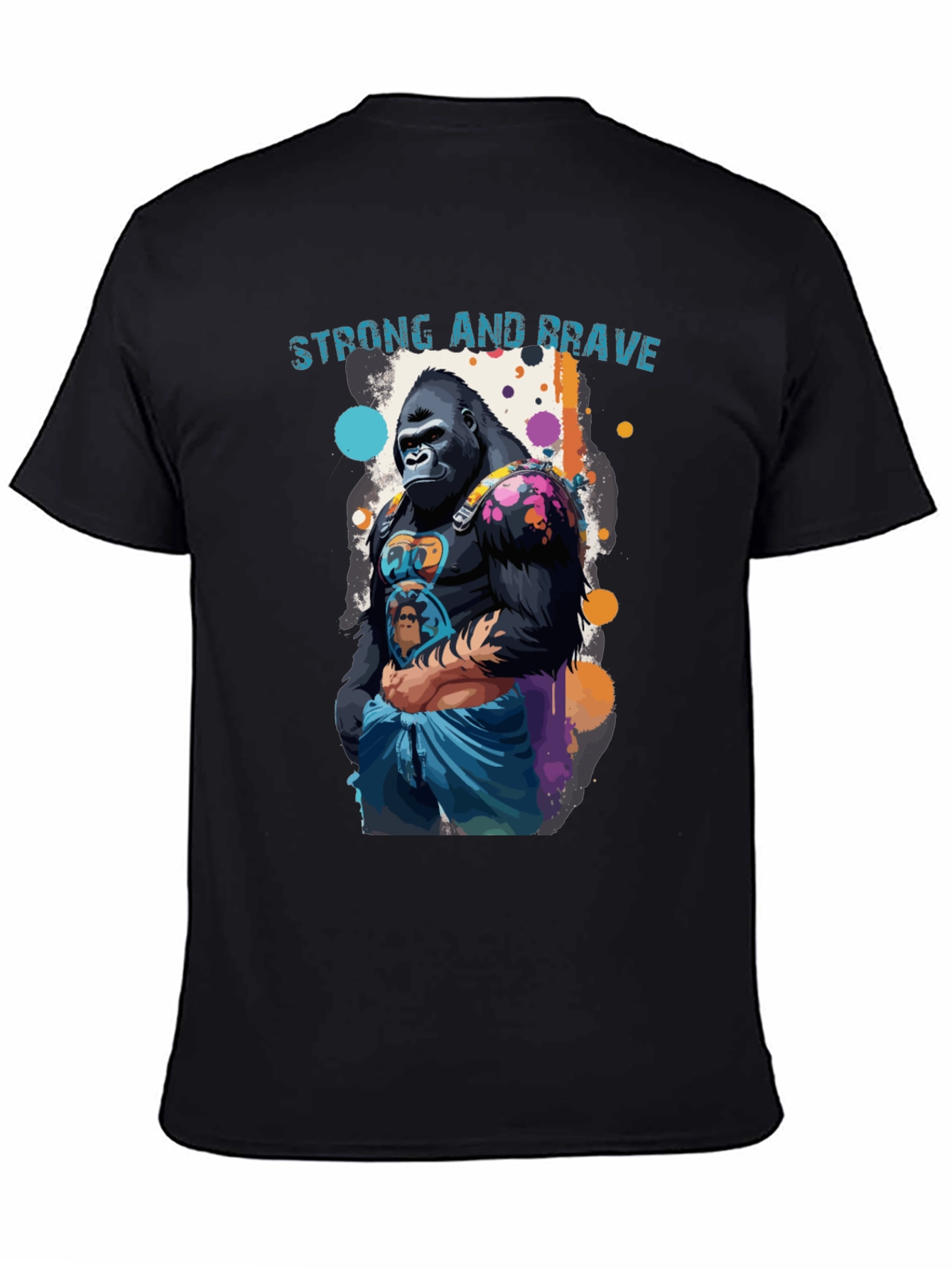 Strong & Brave Gorilla Graphic T-Shirt